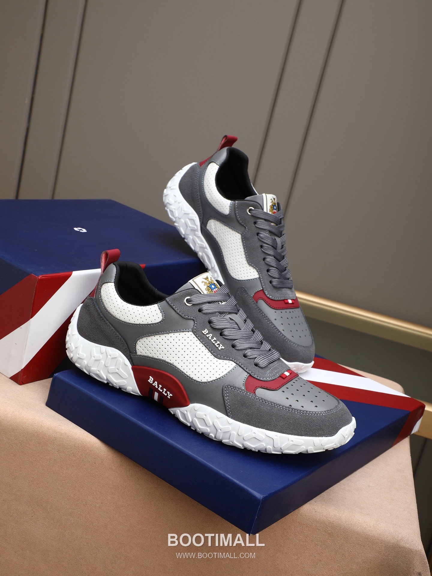 Patek Philippe Bally Calfskin Leather Lace-up Casual Sneakers 파텍필립 발리 송아지 가죽 레이스업 캐주얼 스니커즈 PP278 4