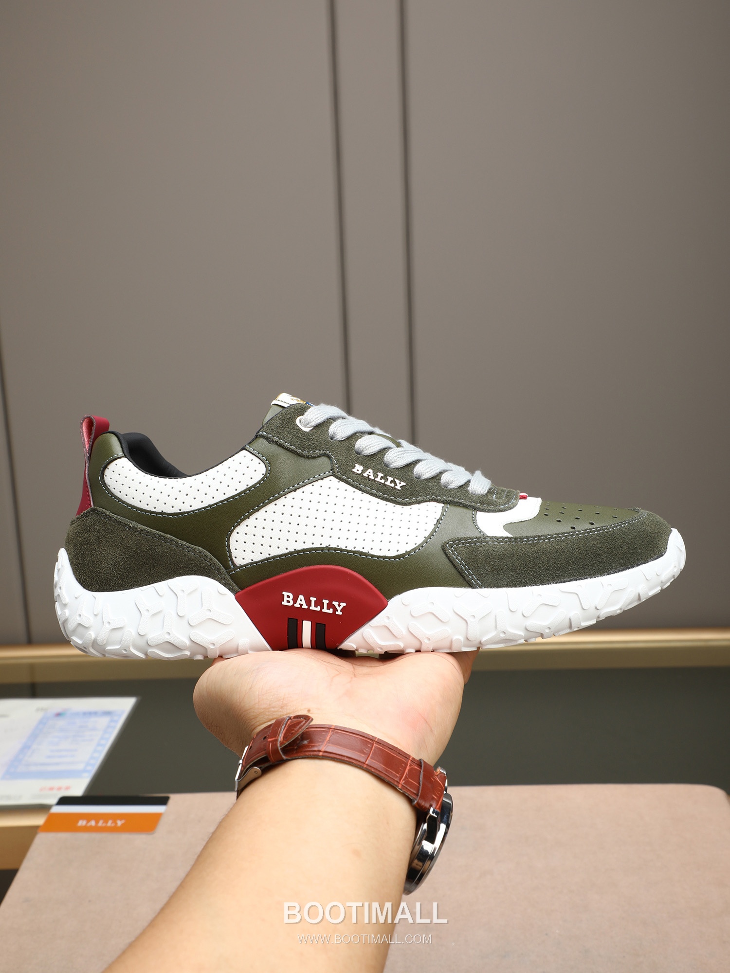 Patek Philippe Bally Calfskin Leather Lace-up Casual Sneakers 파텍필립 발리 송아지 가죽 레이스업 캐주얼 스니커즈 PP278 1