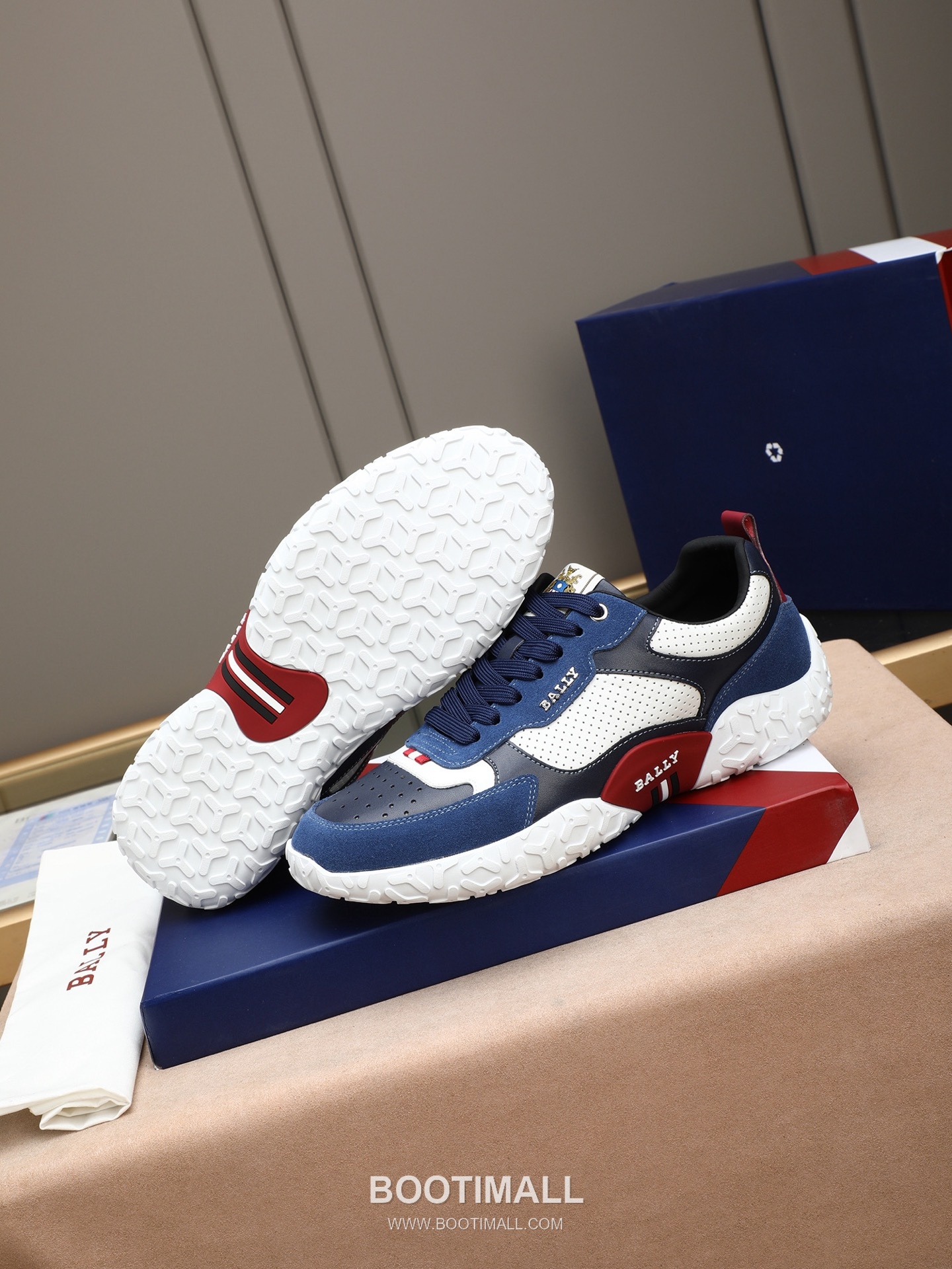 Patek Philippe Bally Calfskin Leather Lace-up Casual Sneakers 파텍필립 발리 송아지 가죽 레이스업 캐주얼 스니커즈 PP278 3