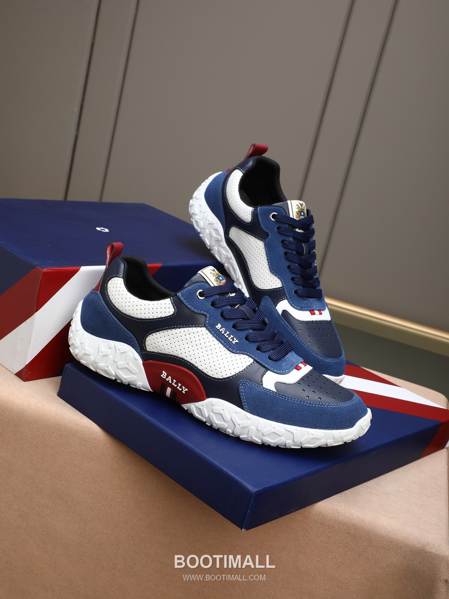 Patek Philippe Bally Calfskin Leather Lace-up Casual Sneakers 파텍필립 발리 송아지 가죽 레이스업 캐주얼 스니커즈 PP278 4