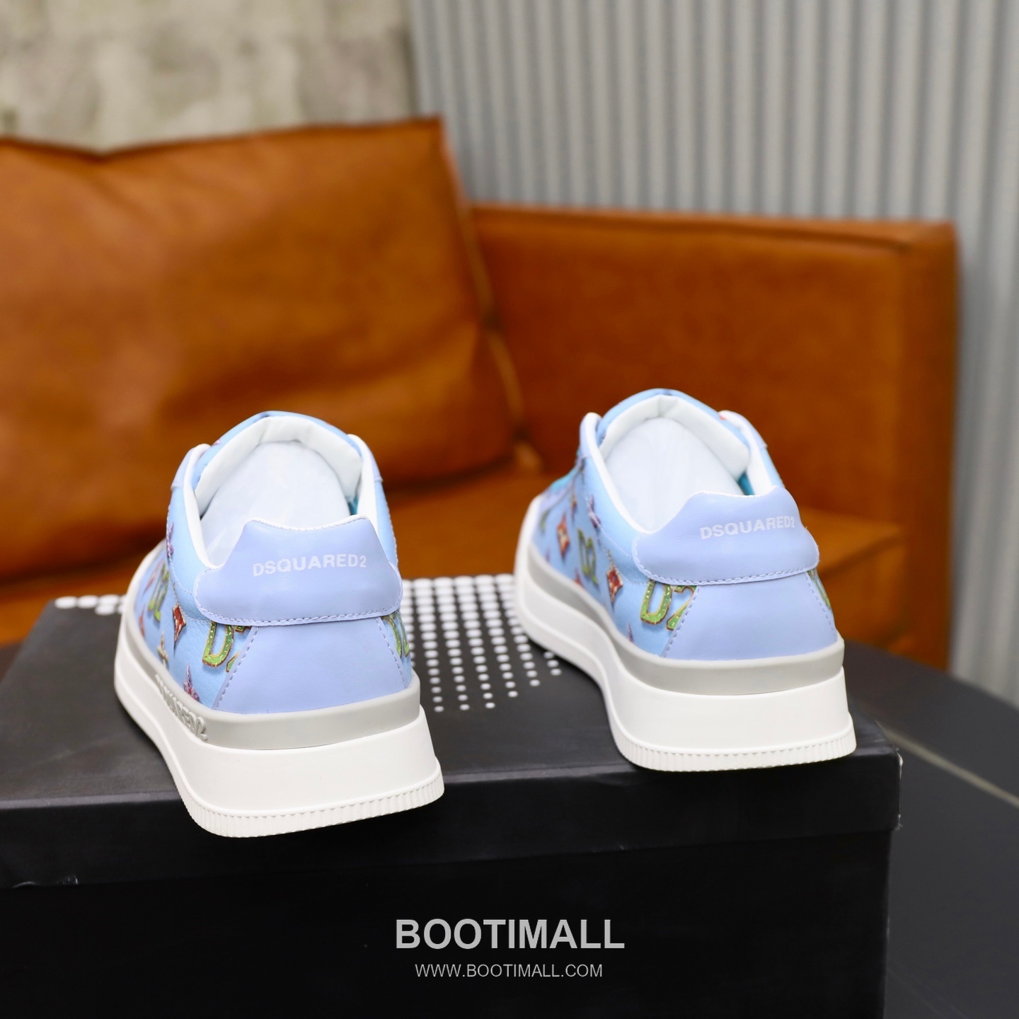 D2 3D Printed Multicolor Camouflage Leather Sneakers D2 3D 프린팅 멀티컬러 카무플라주 레더 스니커즈 5