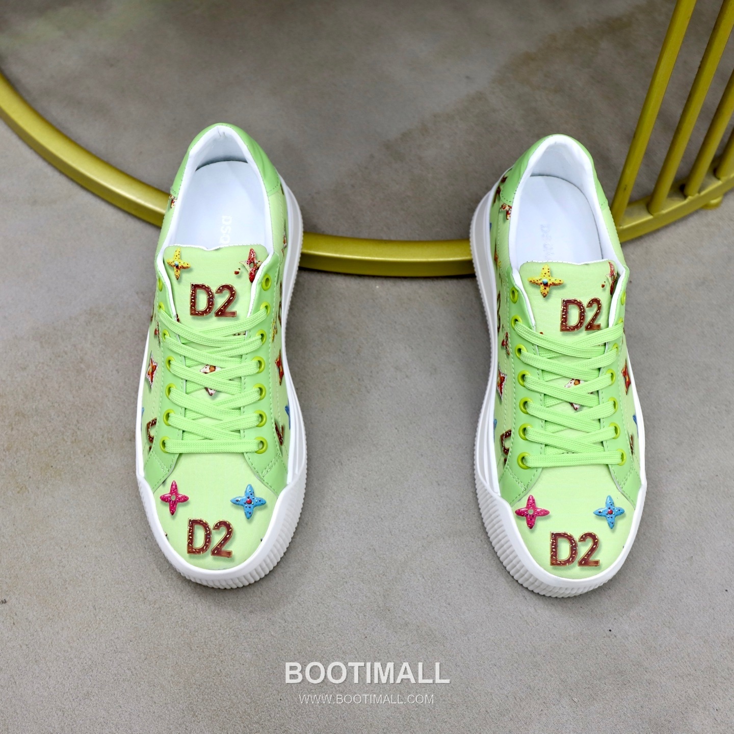 D2 3D Printed Multicolor Camouflage Leather Sneakers D2 3D 프린팅 멀티컬러 카무플라주 레더 스니커즈 3