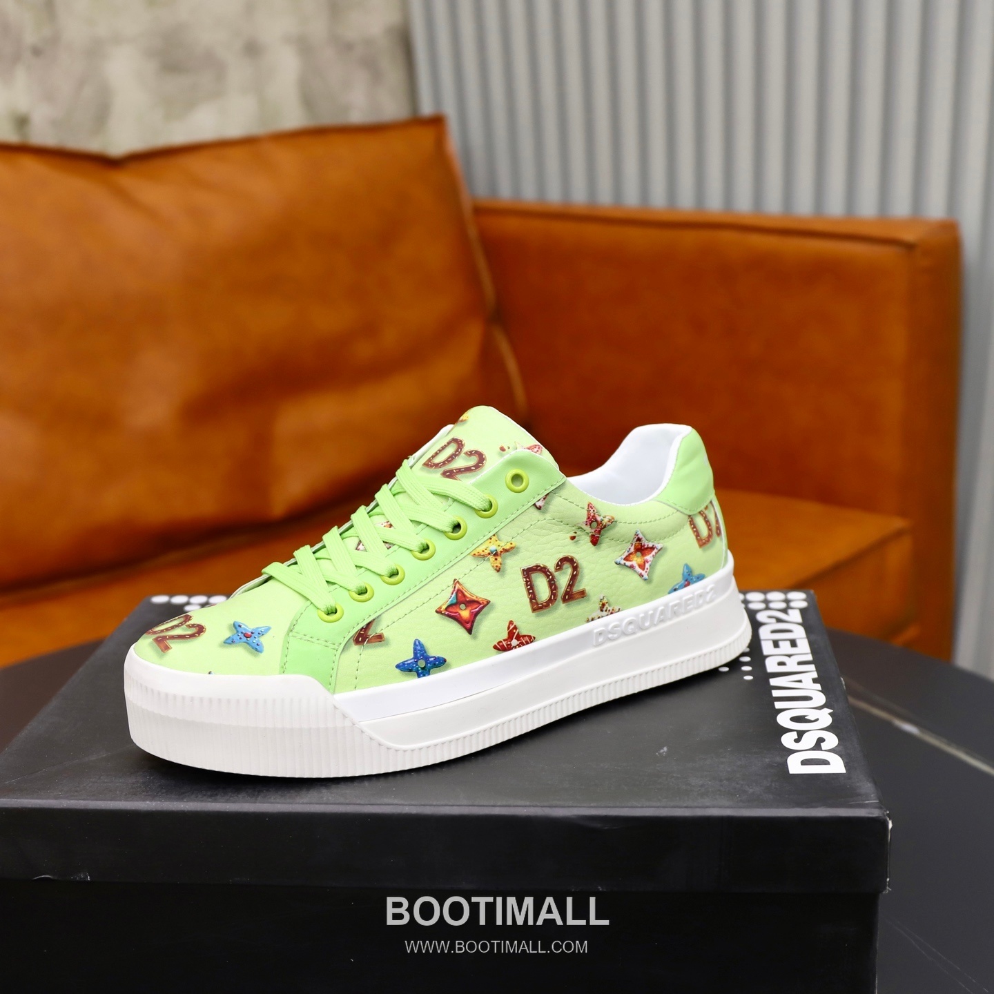 D2 3D Printed Multicolor Camouflage Leather Sneakers D2 3D 프린팅 멀티컬러 카무플라주 레더 스니커즈 4