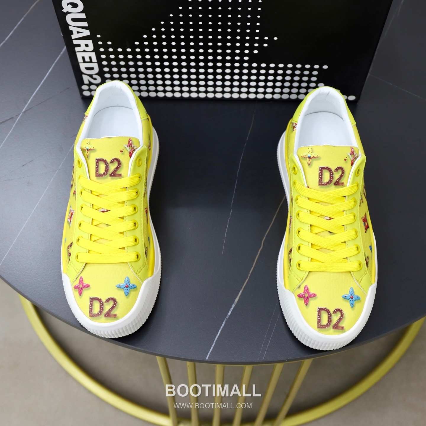 D2 3D Printed Multicolor Camouflage Leather Sneakers D2 3D 프린팅 멀티컬러 카무플라주 레더 스니커즈 1