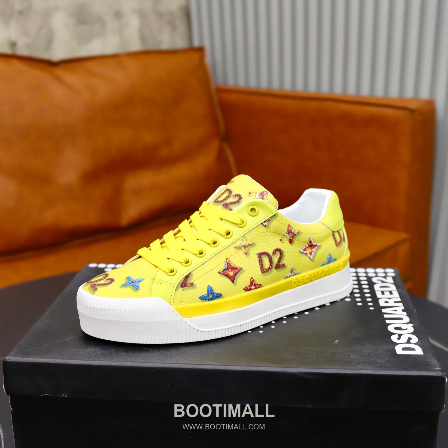 D2 3D Printed Multicolor Camouflage Leather Sneakers D2 3D 프린팅 멀티컬러 카무플라주 레더 스니커즈 4