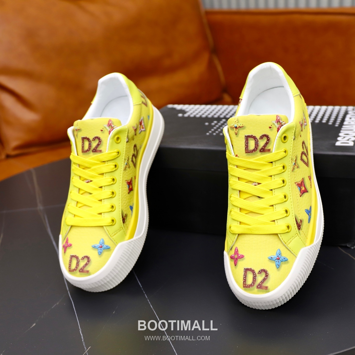D2 3D Printed Multicolor Camouflage Leather Sneakers D2 3D 프린팅 멀티컬러 카무플라주 레더 스니커즈 6
