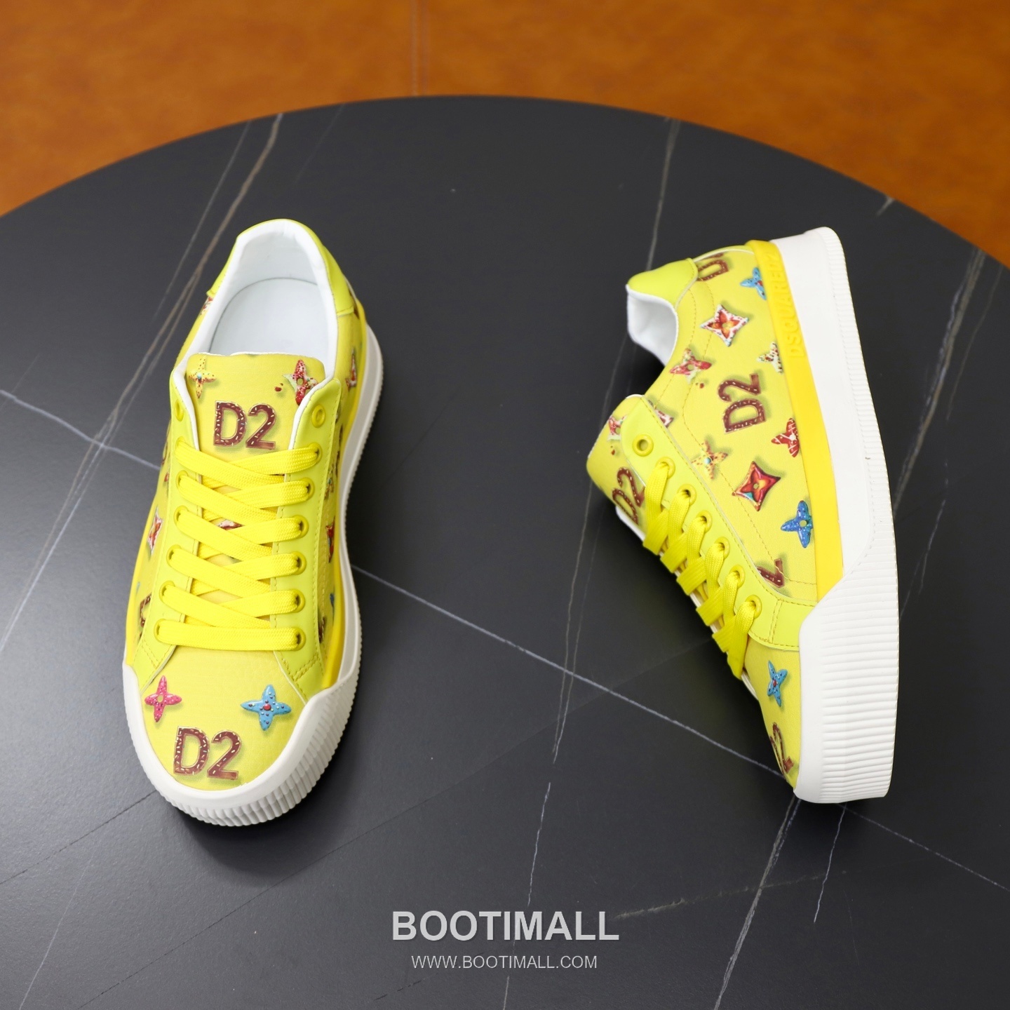 D2 3D Printed Multicolor Camouflage Leather Sneakers D2 3D 프린팅 멀티컬러 카무플라주 레더 스니커즈 7