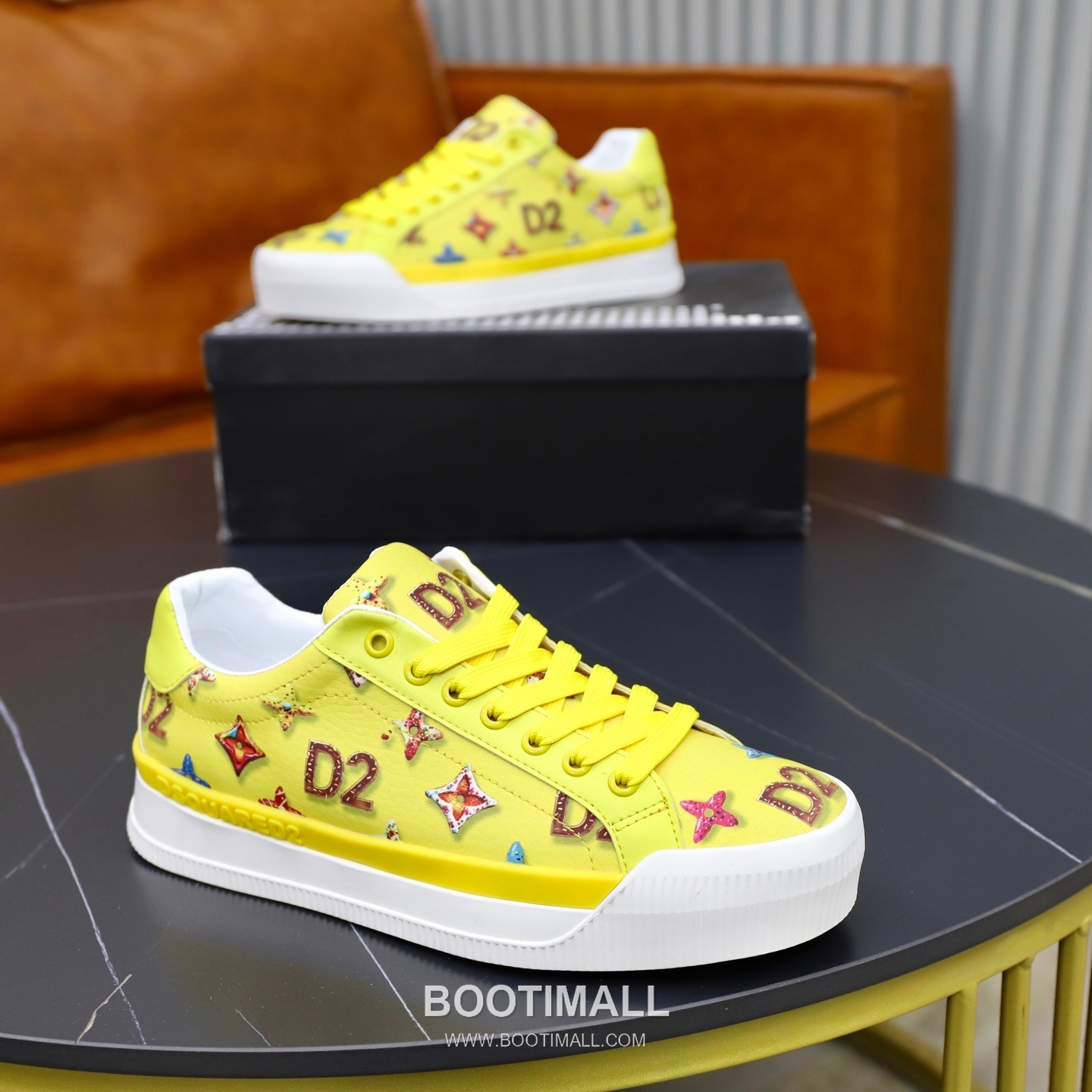 D2 3D Printed Multicolor Camouflage Leather Sneakers D2 3D 프린팅 멀티컬러 카무플라주 레더 스니커즈 8