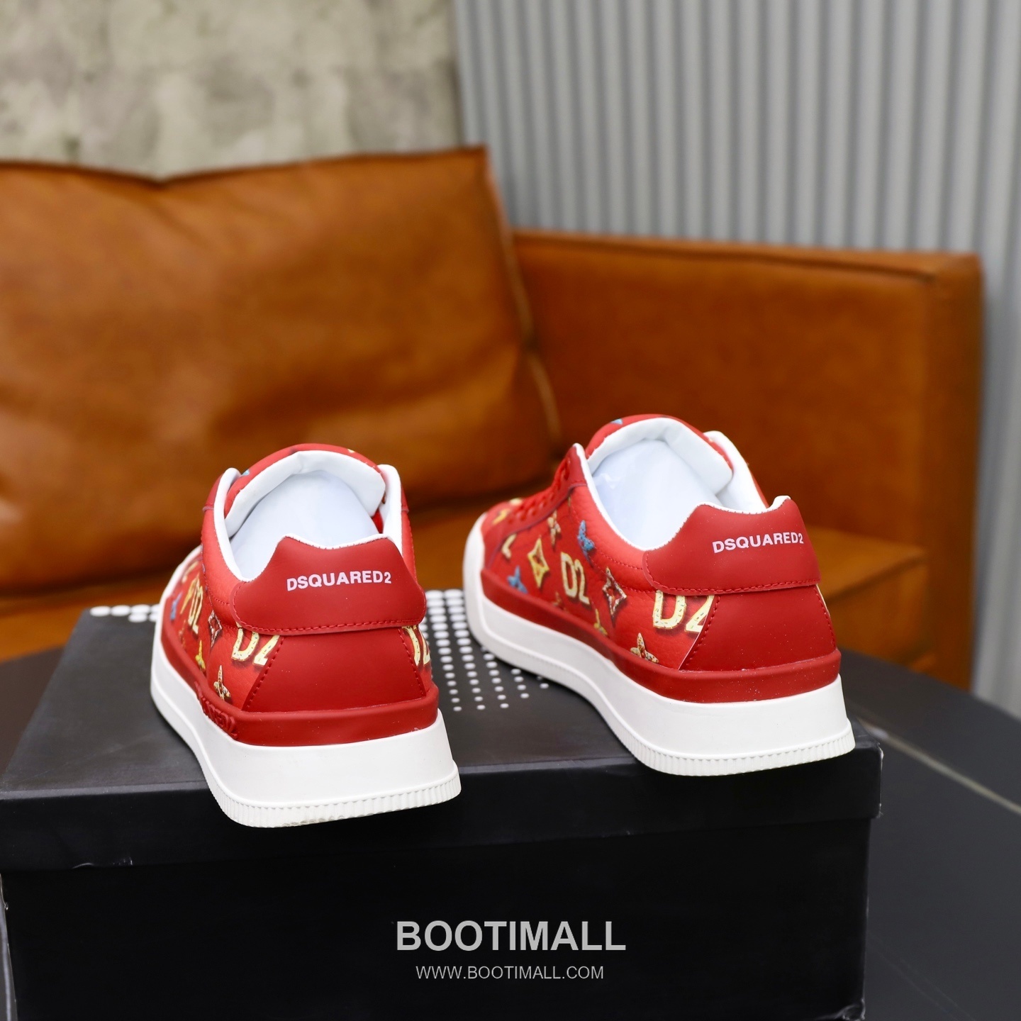 D2 3D Printed Multicolor Camouflage Leather Sneakers D2 3D 프린팅 멀티컬러 카무플라주 레더 스니커즈 5