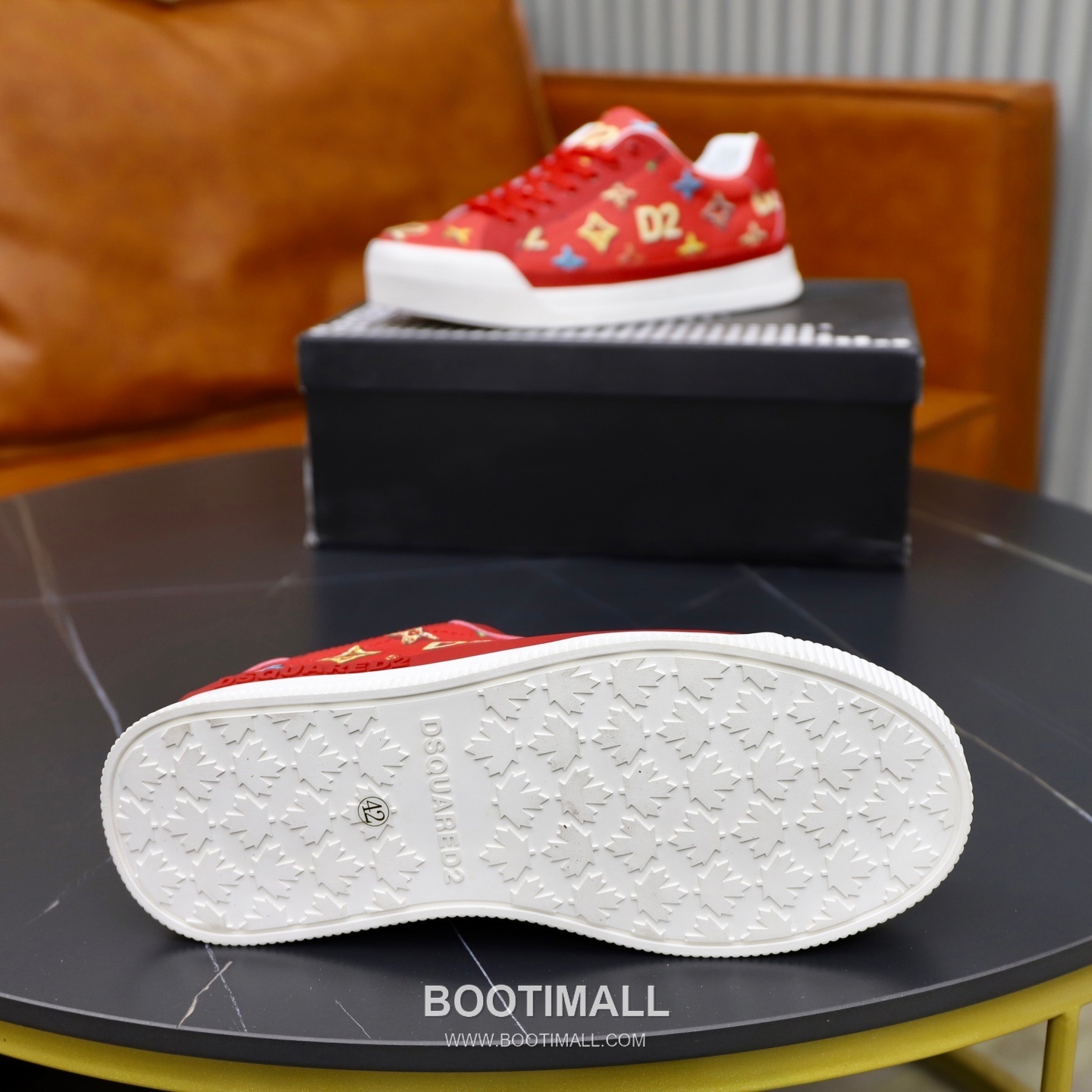 D2 3D Printed Multicolor Camouflage Leather Sneakers D2 3D 프린팅 멀티컬러 카무플라주 레더 스니커즈 9