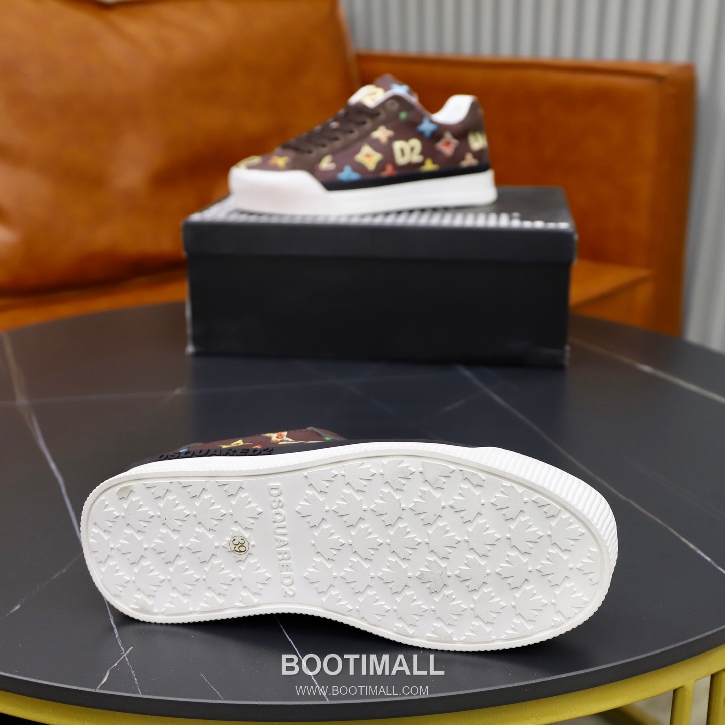 D2 3D Printed Multicolor Camouflage Leather Sneakers D2 3D 프린팅 멀티컬러 카무플라주 레더 스니커즈 9