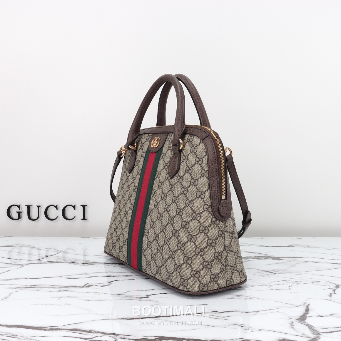 Gucci 795258 Canvas Leather Tote Bag 구찌 795258 캔버스 레더 토트백 베이지 브라운 32cm 2