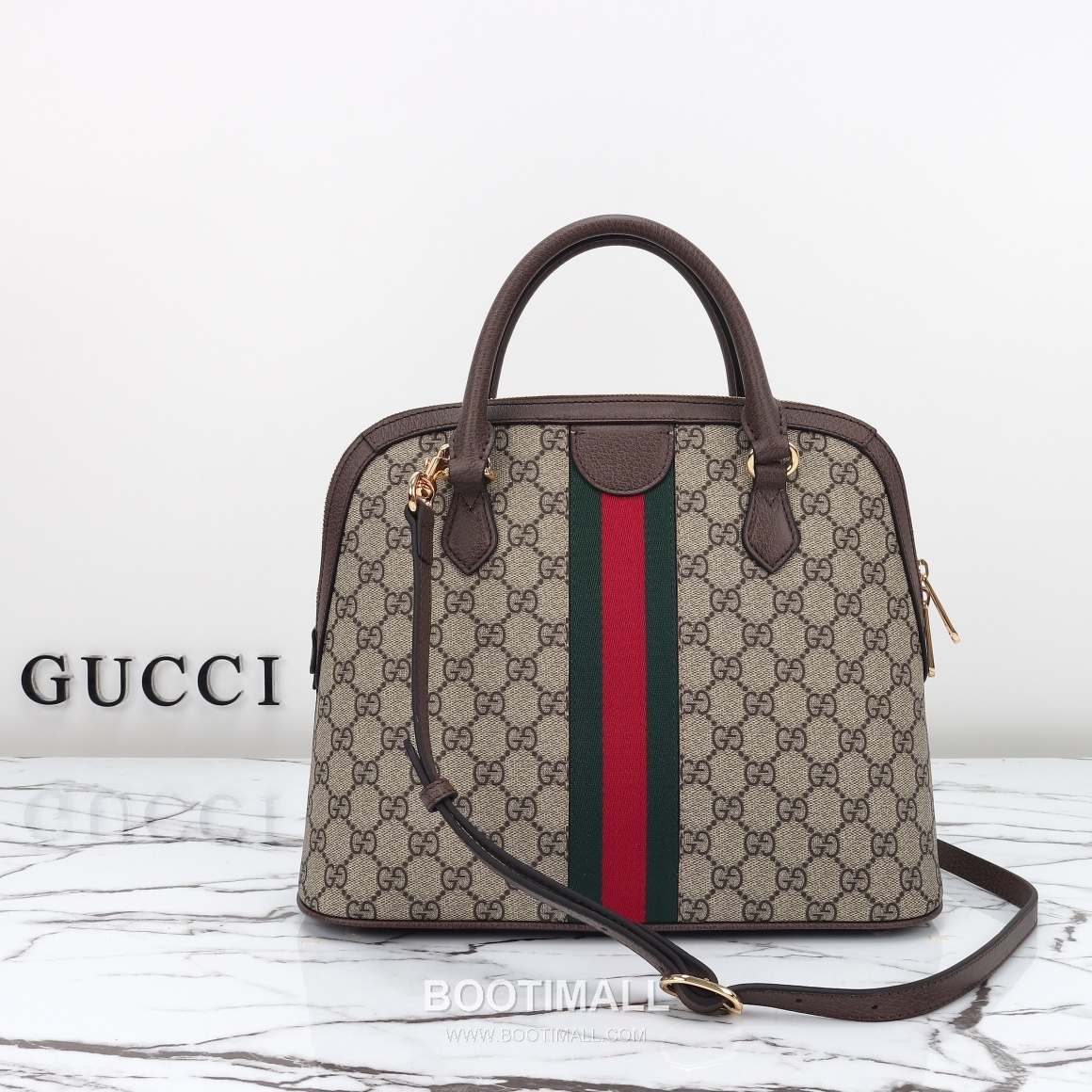 Gucci 795258 Canvas Leather Tote Bag 구찌 795258 캔버스 레더 토트백 베이지 브라운 32cm 3