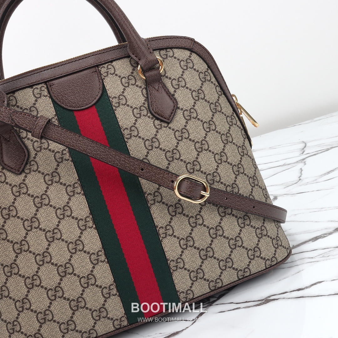 Gucci 795258 Canvas Leather Tote Bag 구찌 795258 캔버스 레더 토트백 베이지 브라운 32cm 8