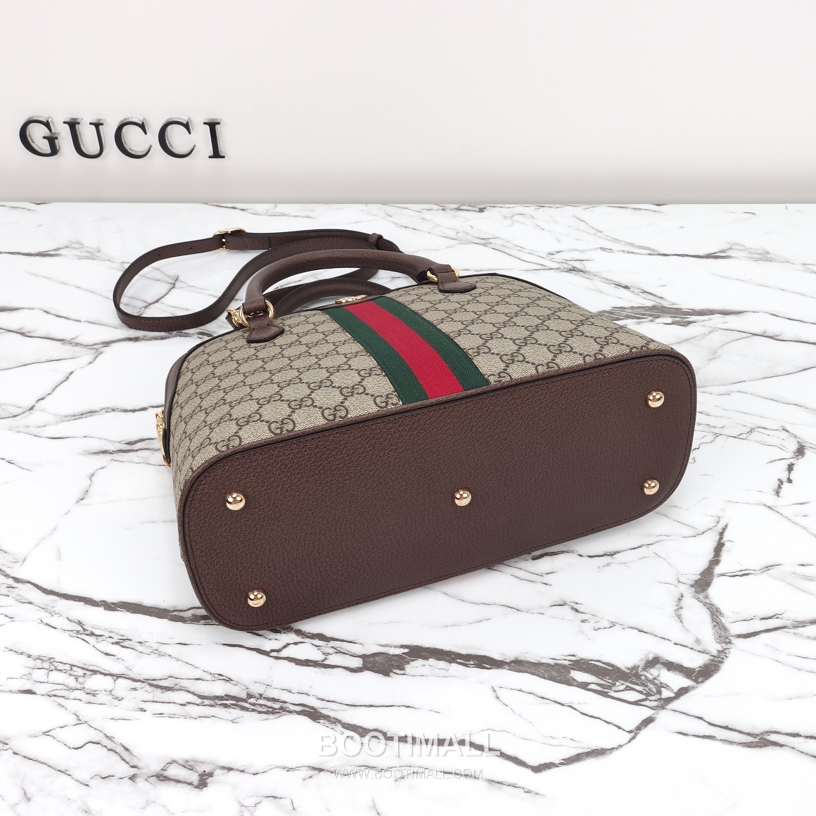 Gucci 795258 Canvas Leather Tote Bag 구찌 795258 캔버스 레더 토트백 베이지 브라운 32cm 9