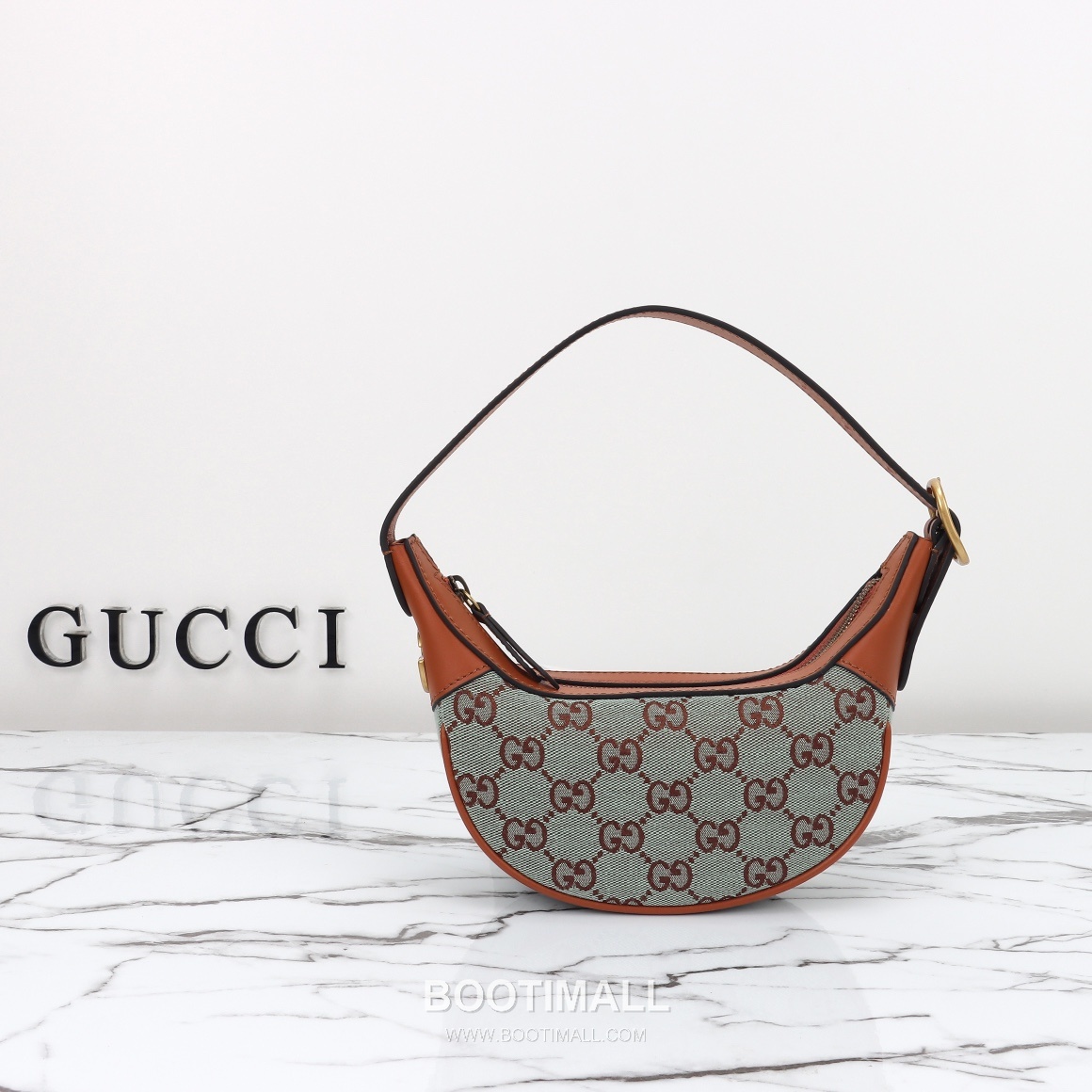 Gucci 783124 Canvas Brown Leather Crossbody Bag 구찌 783124 캔버스 브라운 레더 크로스백 20cm 1
