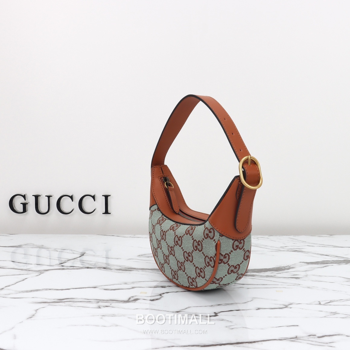 Gucci 783124 Canvas Brown Leather Crossbody Bag 구찌 783124 캔버스 브라운 레더 크로스백 20cm 2