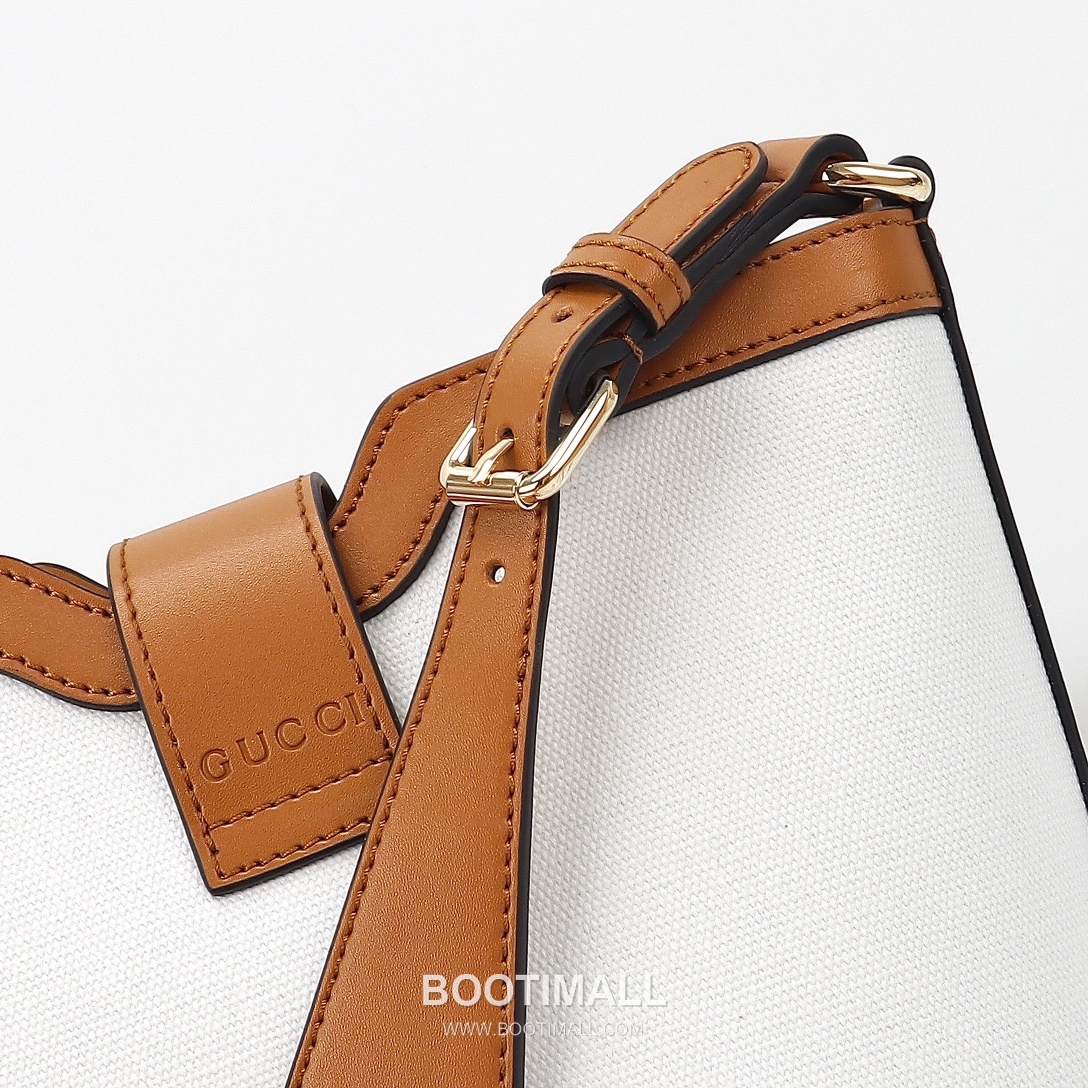 Gucci Canvas Brown Leather Shoulder Bag 구찌 782908 캔버스 브라운 레더 숄더백 20cm 6