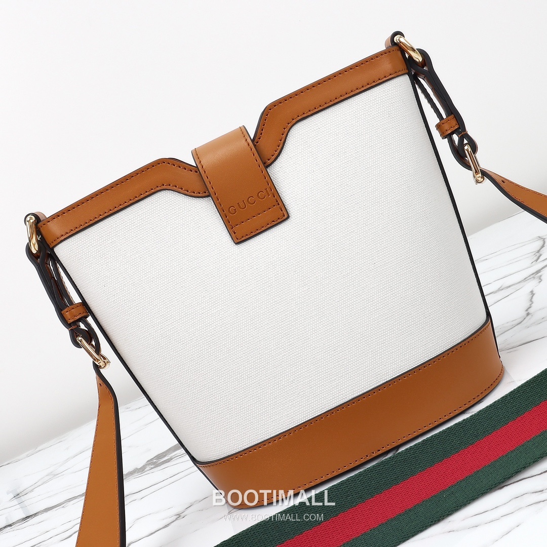 Gucci Canvas Brown Leather Shoulder Bag 구찌 782908 캔버스 브라운 레더 숄더백 20cm 7