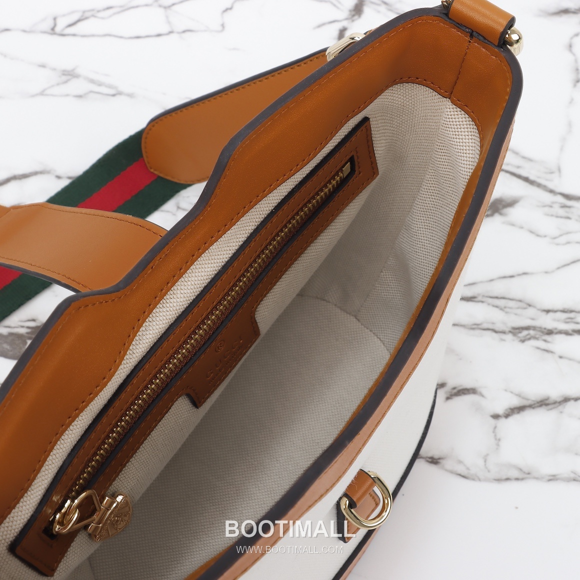 Gucci Canvas Brown Leather Shoulder Bag 구찌 782908 캔버스 브라운 레더 숄더백 20cm 9