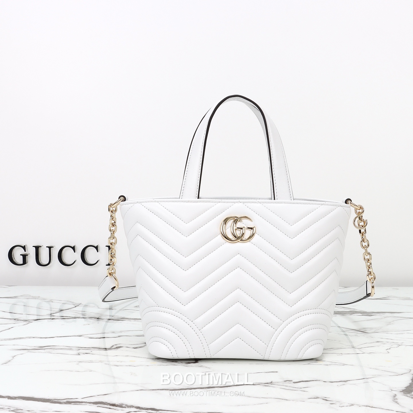 Gucci 847386 White Leather Shoulder Bag 구찌 847386 화이트 레더 숄더백 29cm 1