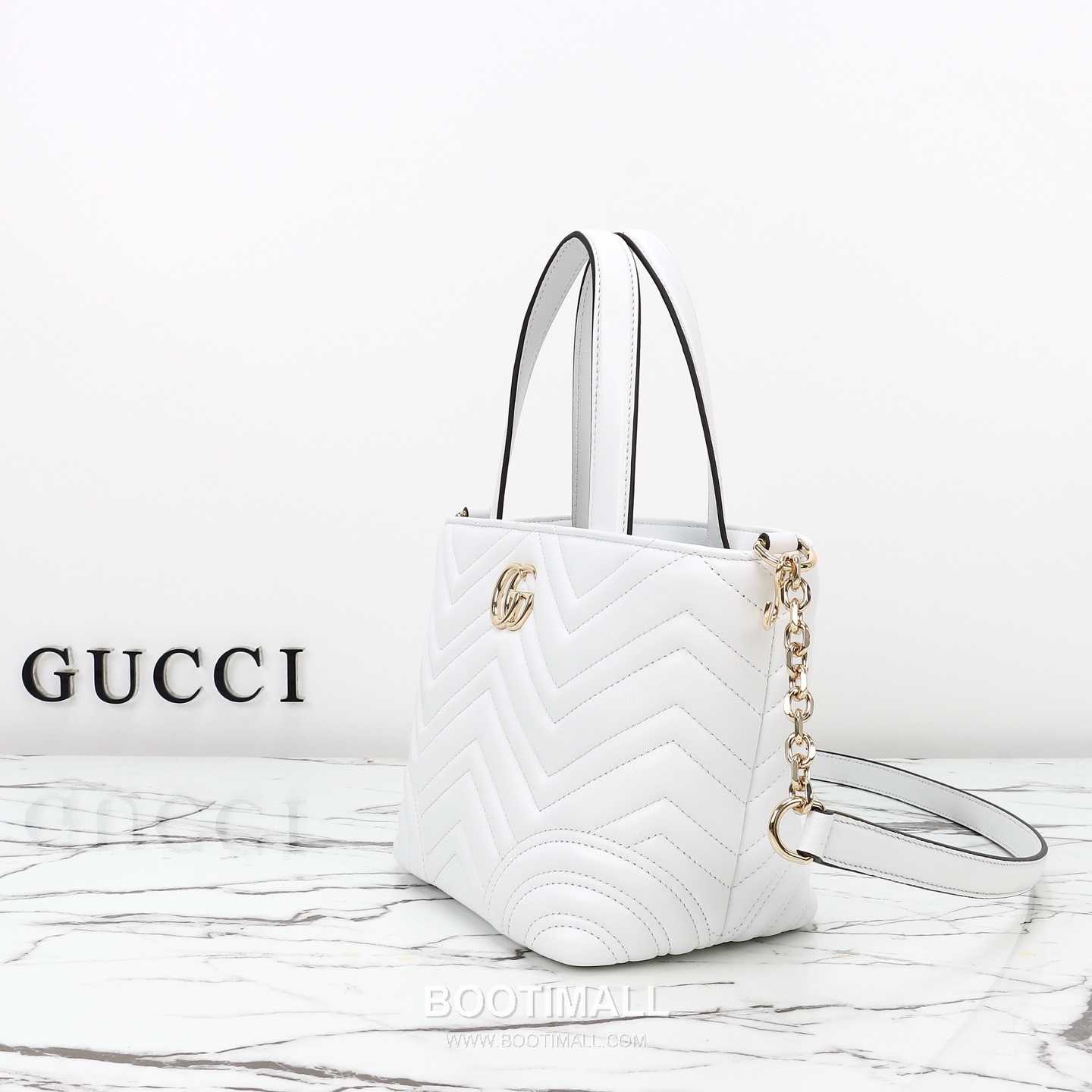 Gucci 847386 White Leather Shoulder Bag 구찌 847386 화이트 레더 숄더백 29cm 2