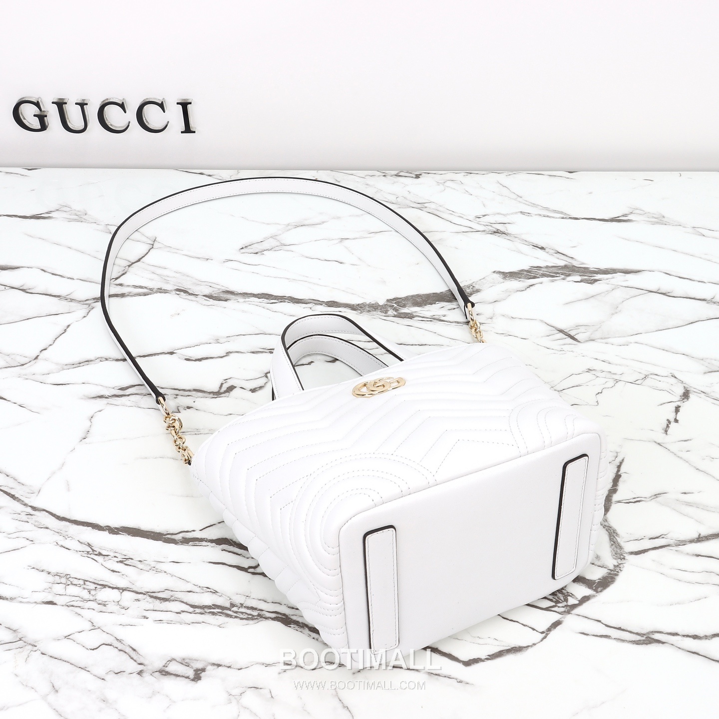 Gucci 847386 White Leather Shoulder Bag 구찌 847386 화이트 레더 숄더백 29cm 8