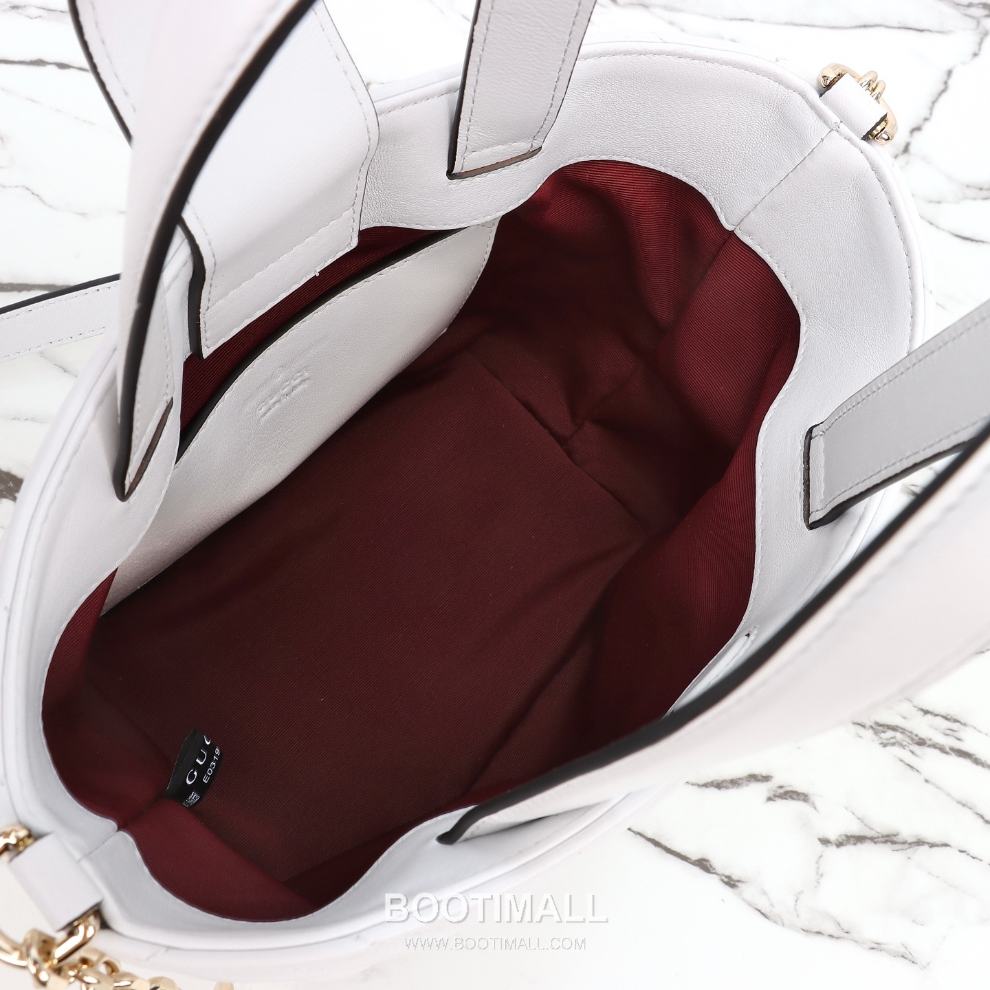 Gucci 847386 White Leather Shoulder Bag 구찌 847386 화이트 레더 숄더백 29cm 9