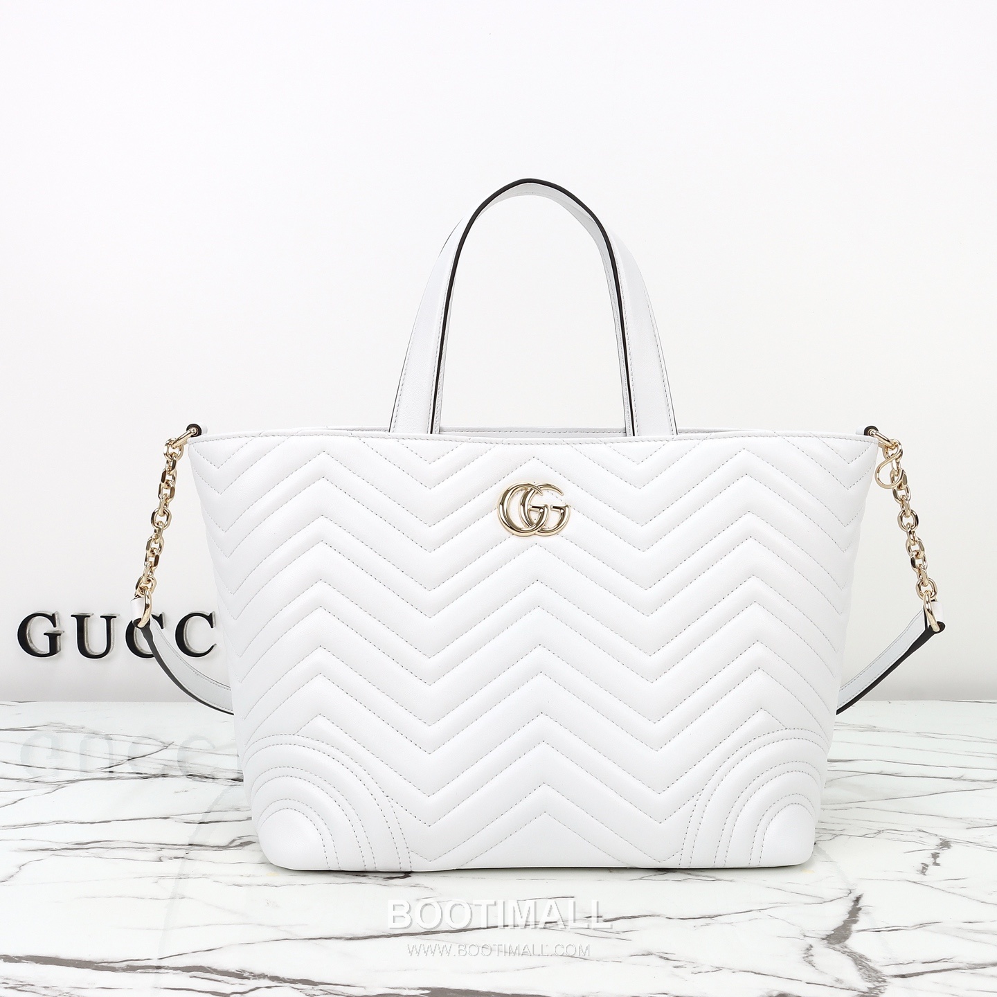 Gucci 847387 White Leather Tote Bag 구찌 847387 화이트 레더 토트백 39cm 1