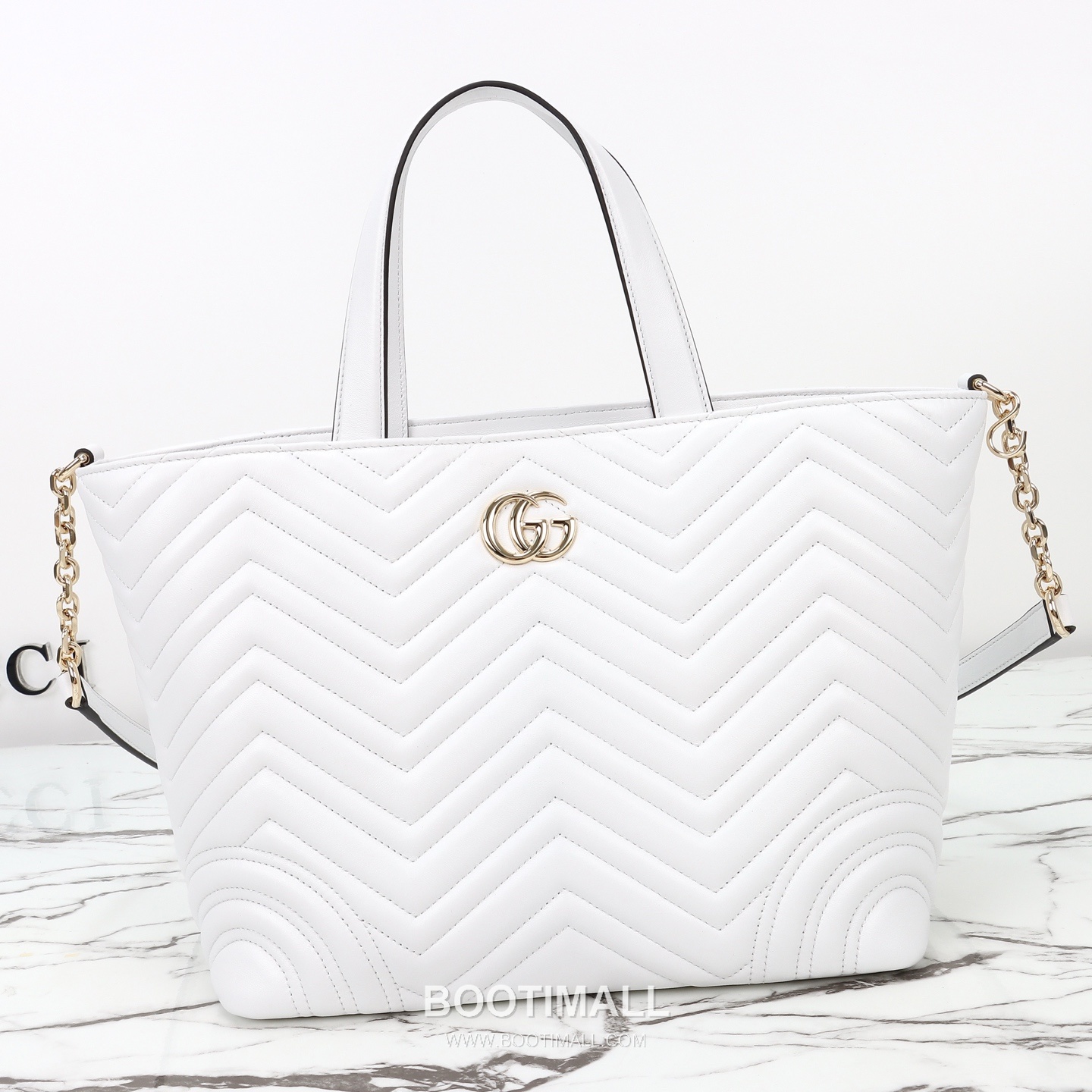 Gucci 847387 White Leather Tote Bag 구찌 847387 화이트 레더 토트백 39cm 5