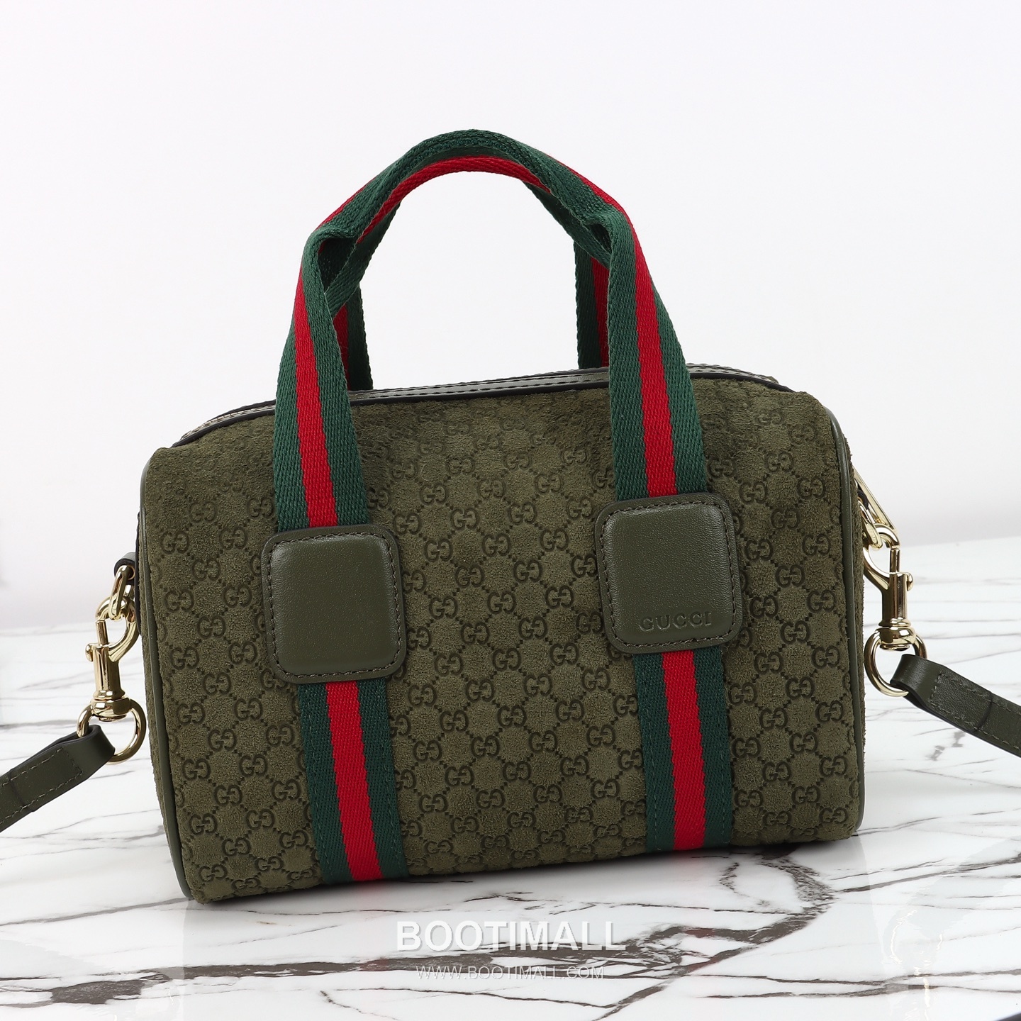 Gucci 859975 Green Suede Shoulder Bag 구찌 859975 그린 스웨이드 숄더백 20cm 6