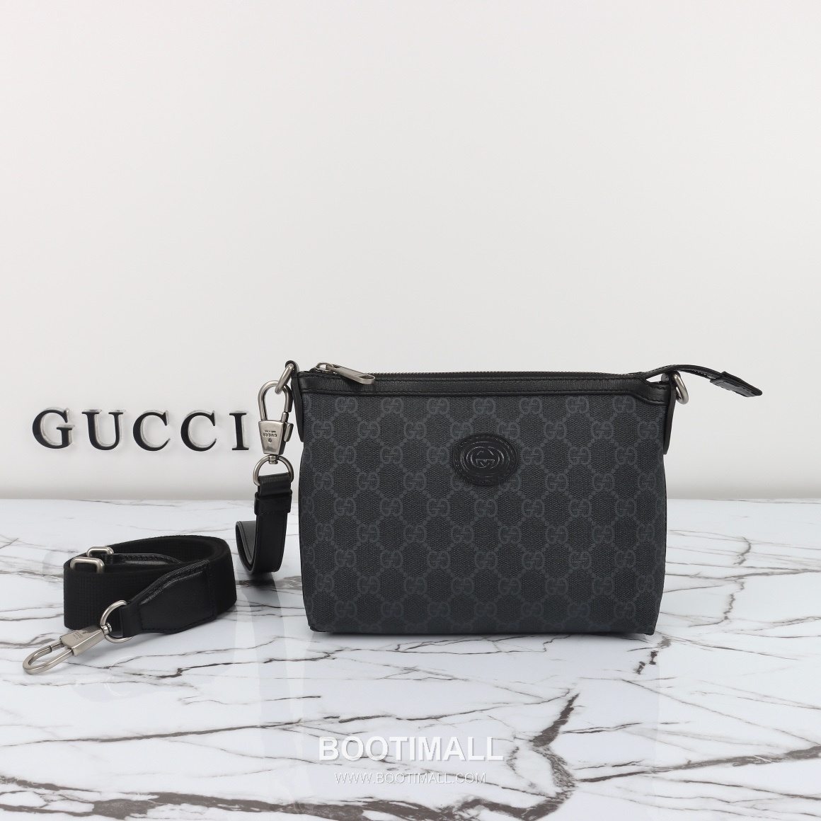 Gucci 760021 Black Leather Shoulder Bag 구찌 760021 블랙 레더 숄더백 22cm 1