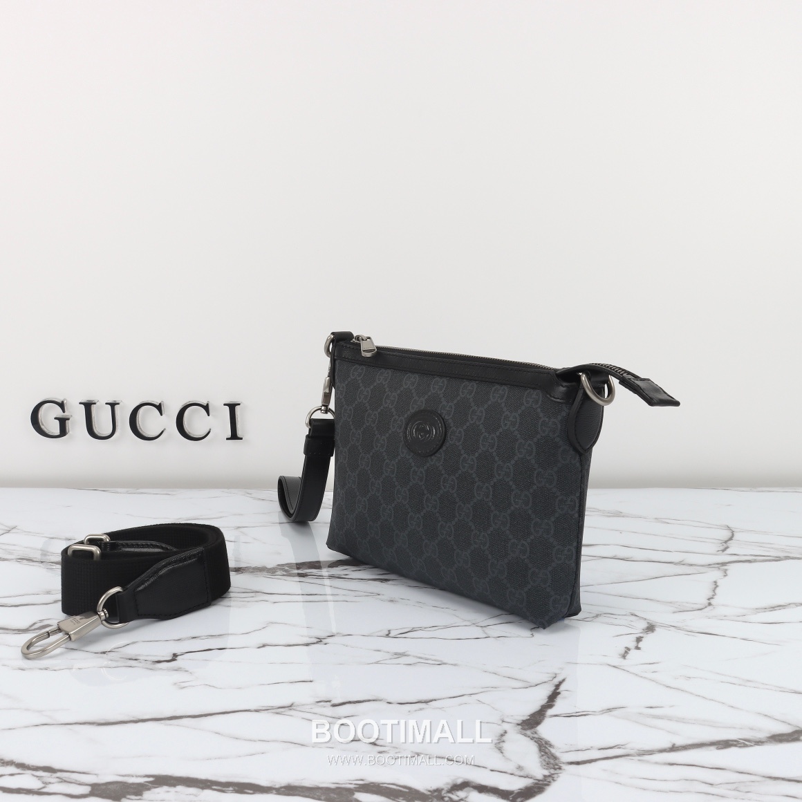 Gucci 760021 Black Leather Shoulder Bag 구찌 760021 블랙 레더 숄더백 22cm 2