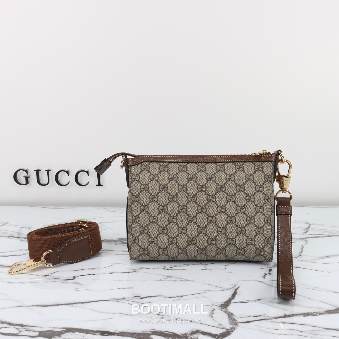 Gucci 760021 Apricot Brown Leather Crossbody Bag 구찌 760021 살구브라운 레더 크로스백 22cm 3