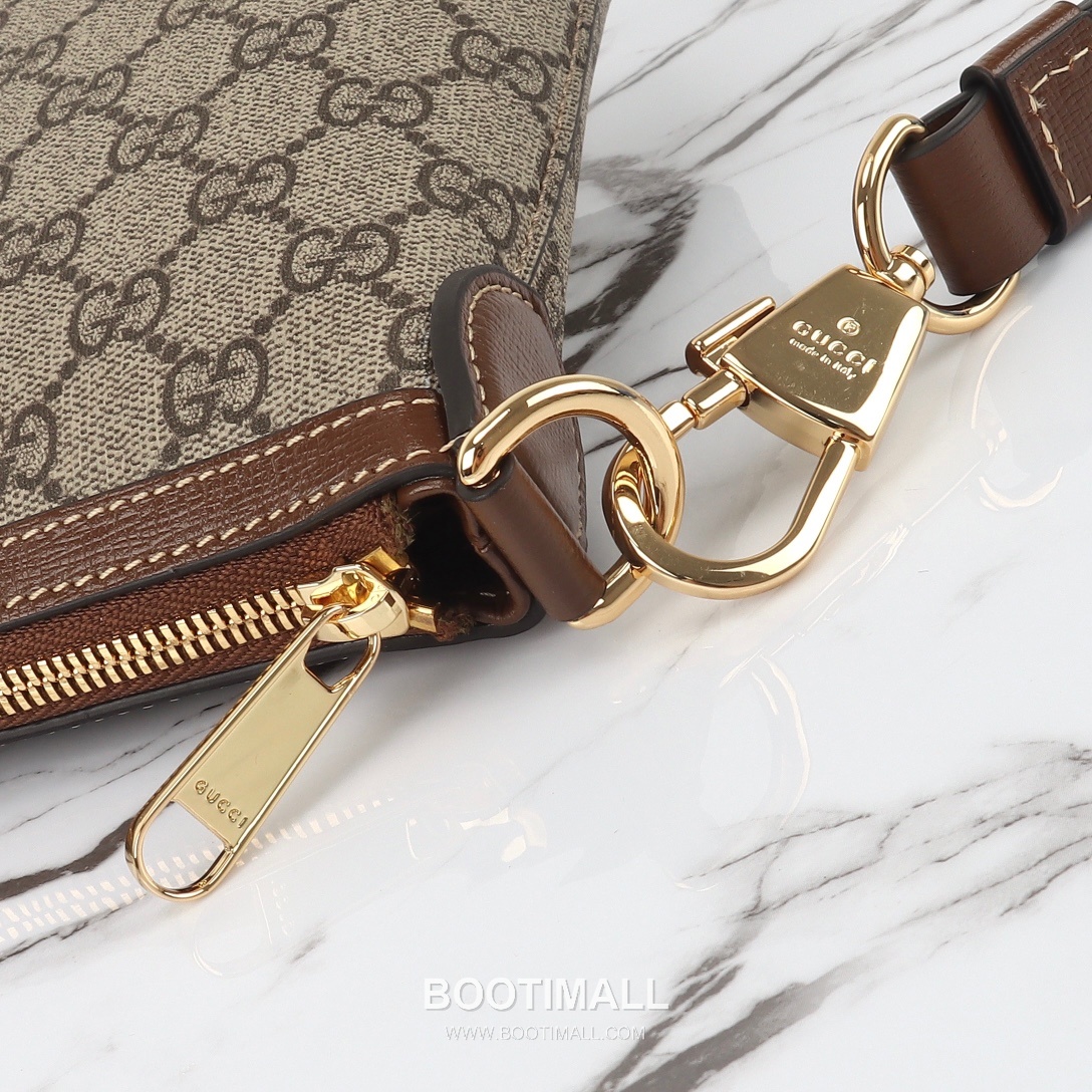 Gucci 760021 Apricot Brown Leather Crossbody Bag 구찌 760021 살구브라운 레더 크로스백 22cm 6