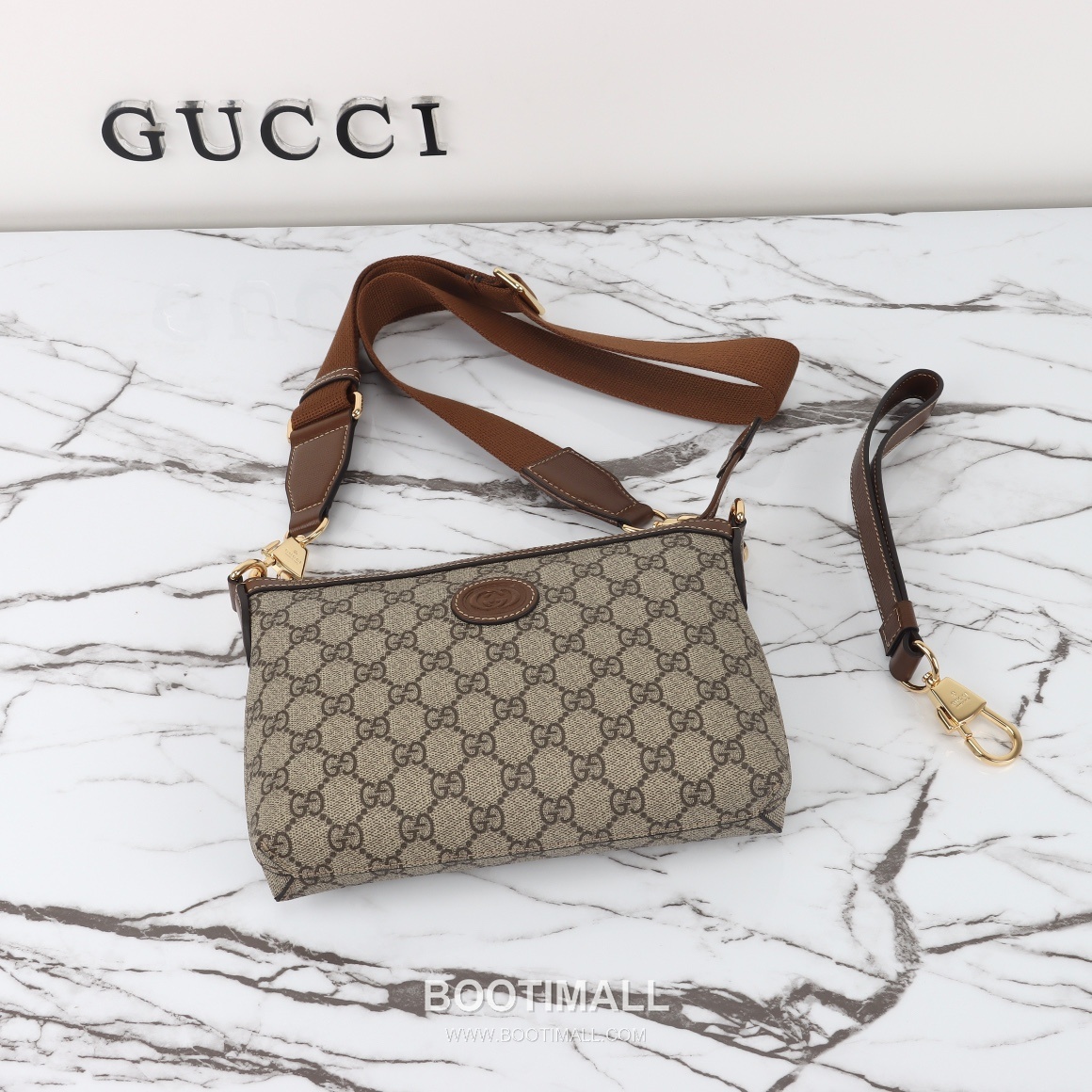 Gucci 760021 Apricot Brown Leather Crossbody Bag 구찌 760021 살구브라운 레더 크로스백 22cm 7