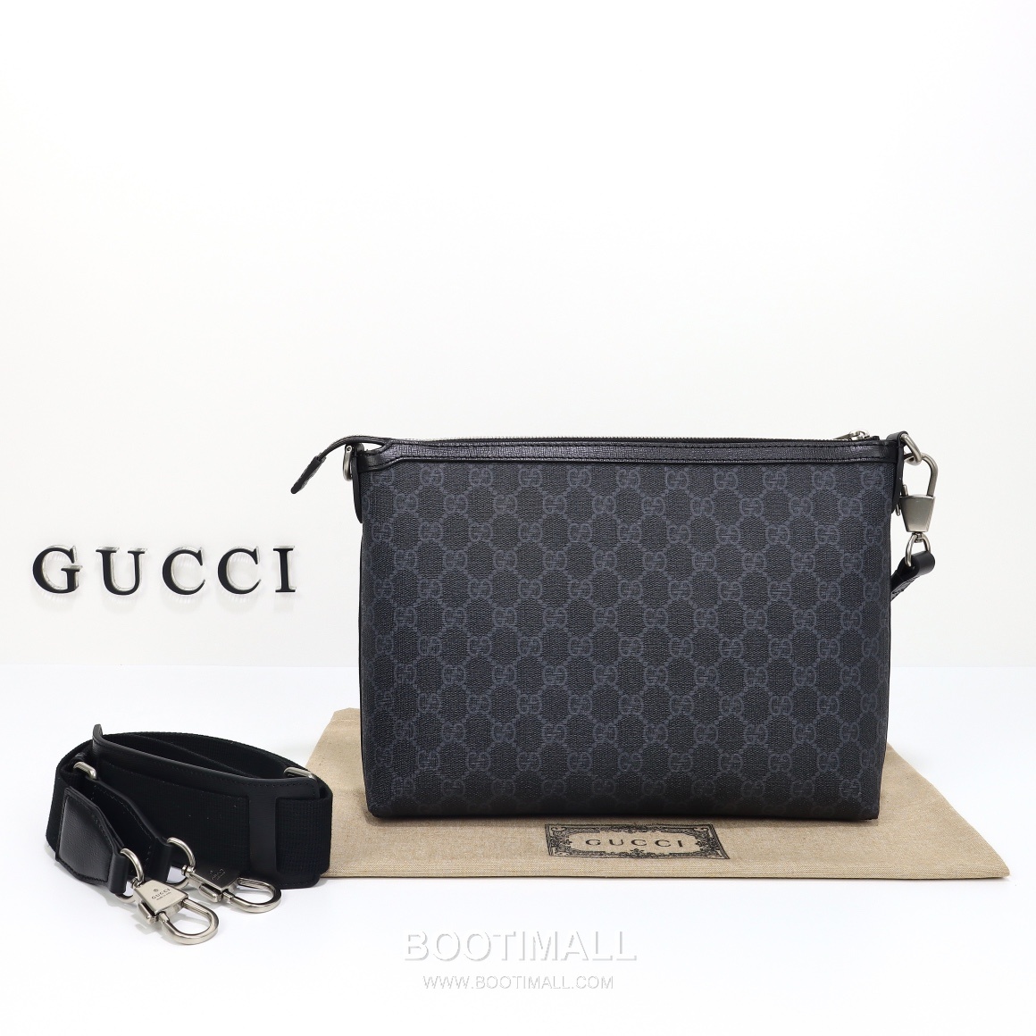 Gucci 726833 Beige GG Supreme Canvas Shoulder Bag 구찌 726833 베이지 GG 수프림 캔버스 숄더백 30cm 3