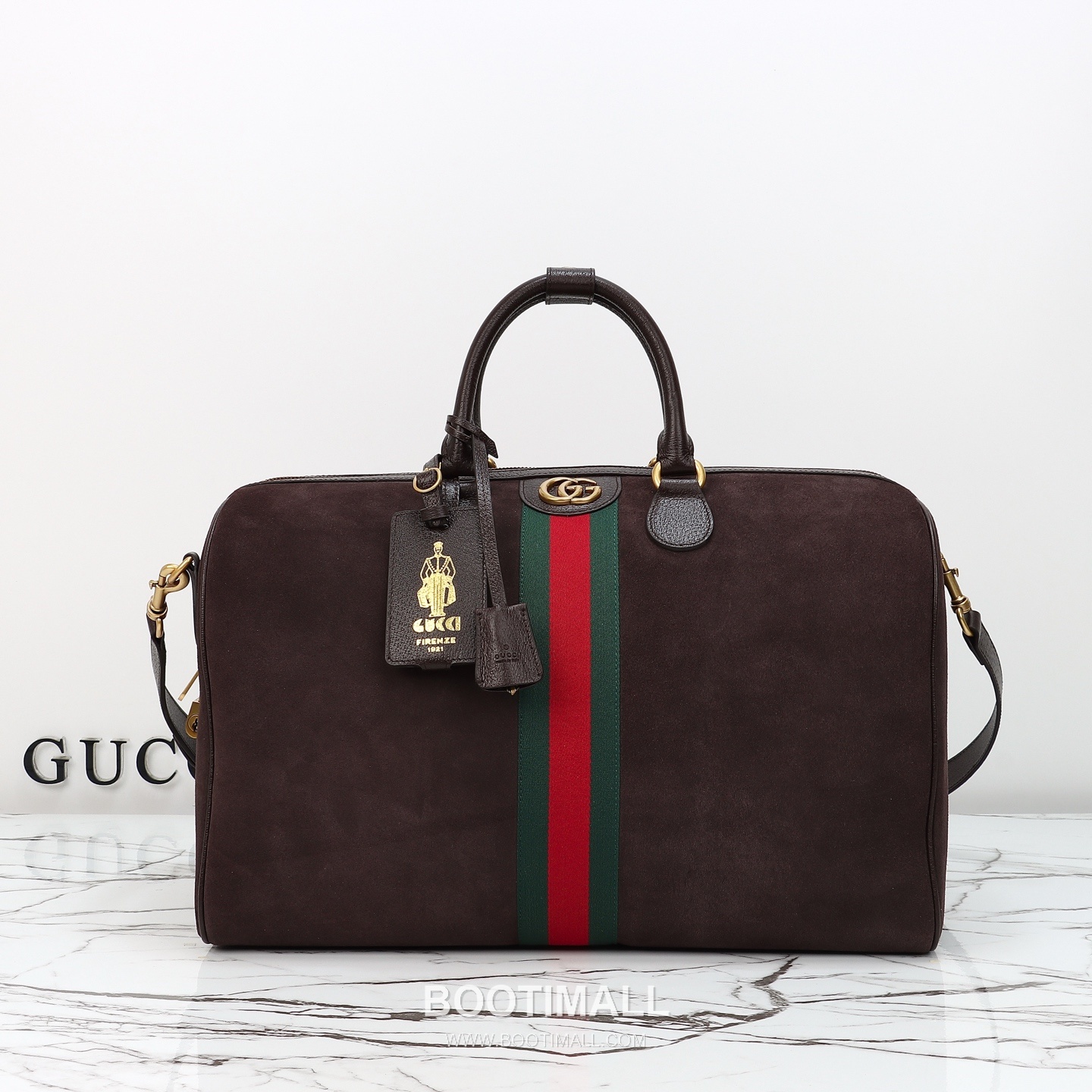 Gucci 834460 Brown Suede Leather Tote Bag 구찌 834460 브라운 스웨이드 레더 토트백 44cm 1