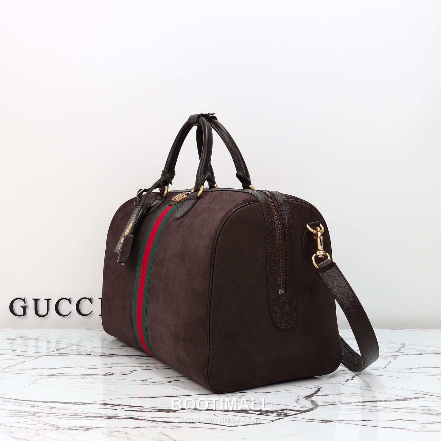 Gucci 834460 Brown Suede Leather Tote Bag 구찌 834460 브라운 스웨이드 레더 토트백 44cm 2