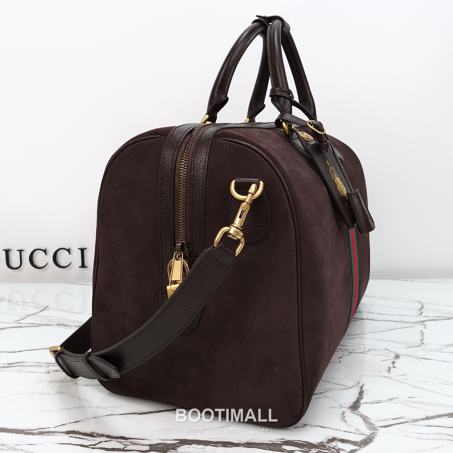 Gucci 834460 Brown Suede Leather Tote Bag 구찌 834460 브라운 스웨이드 레더 토트백 44cm 6