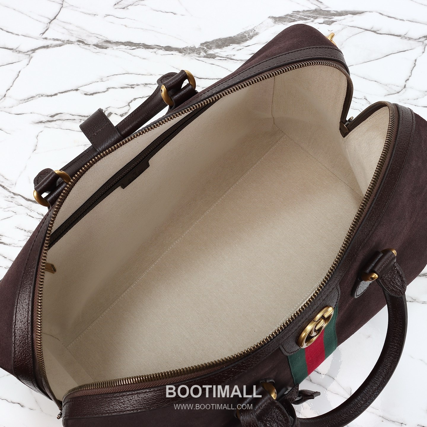 Gucci 834460 Brown Suede Leather Tote Bag 구찌 834460 브라운 스웨이드 레더 토트백 44cm 9