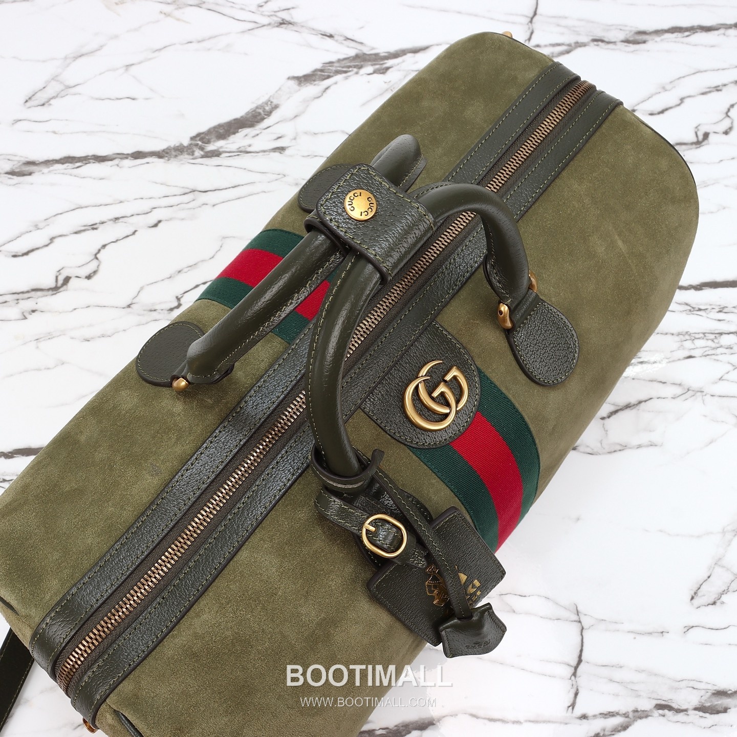 Gucci 834460 Green Suede Leather Tote Bag 구찌 834460 그린 스웨이드 레더 토트백 44cm 7