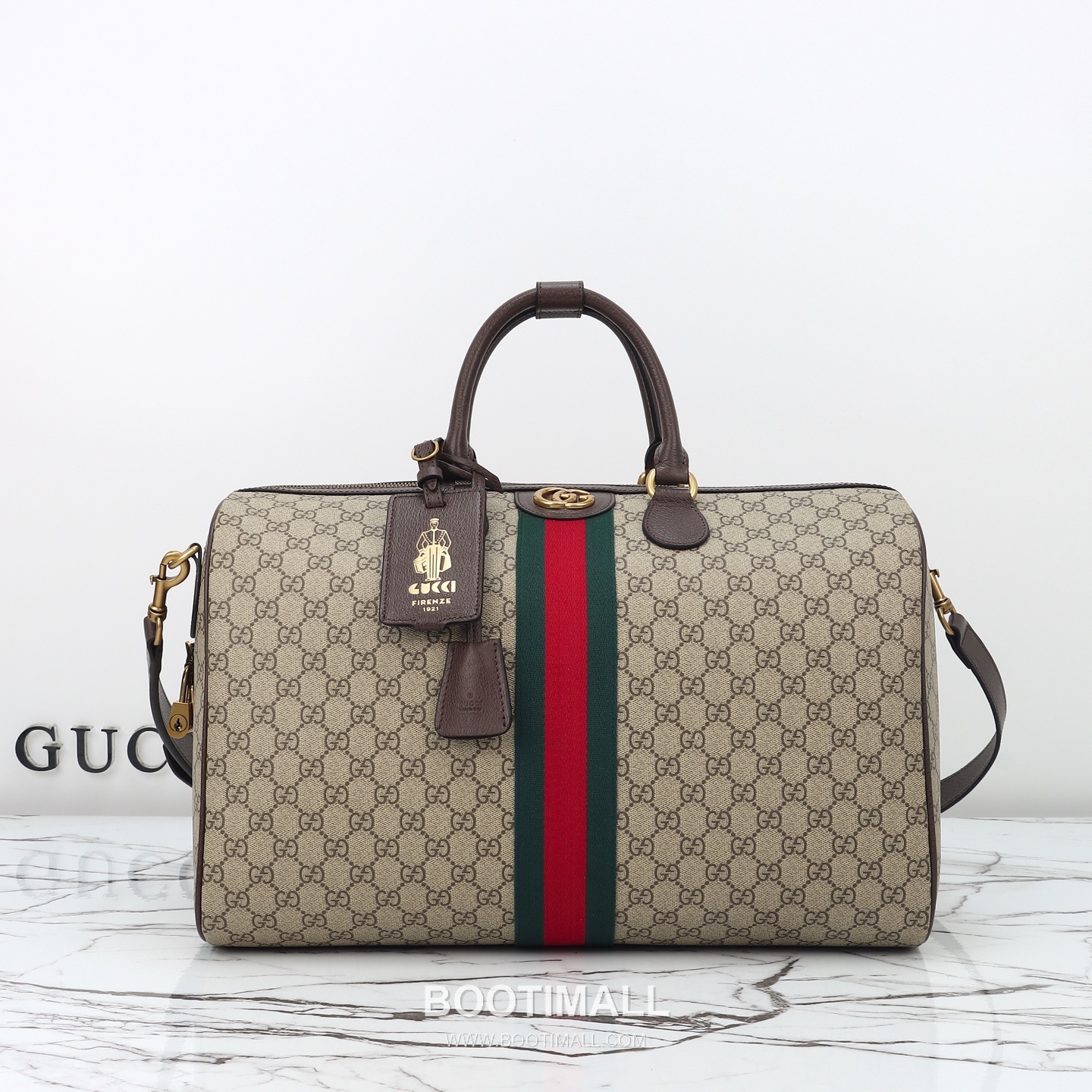 Gucci 834460 Beige Brown Original Leather Tote Bag 구찌 834460 행버로우 베이지 브라운 오리지널 레더 토트백 44cm 1
