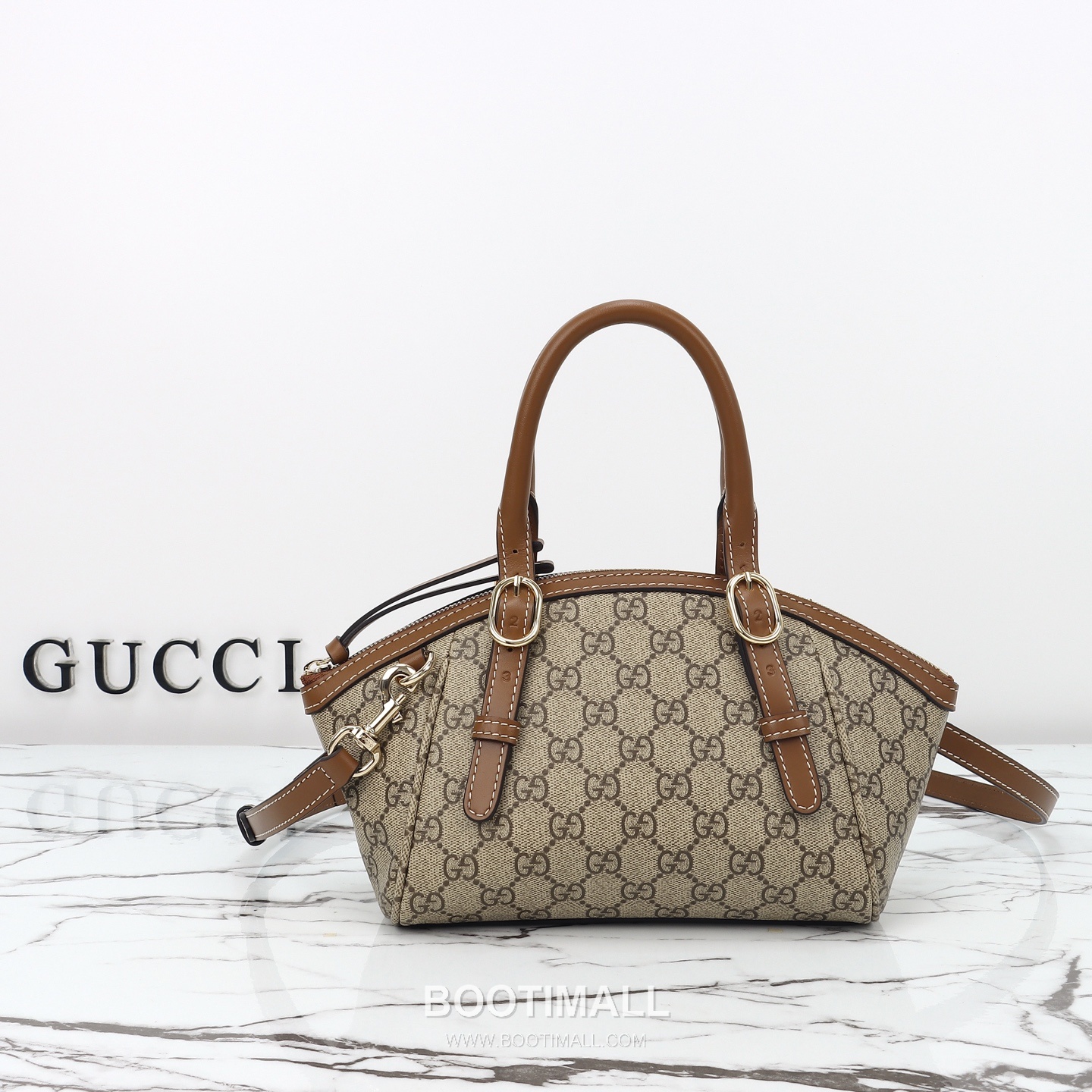 Gucci Ophidia Medium Beige Brown GG Supreme Canvas Leather Shoulder Bag 구찌 오피디아 미디엄 839005 베이지 브라운 GG 수프림 캔버스 레더 숄더백 31cm 1