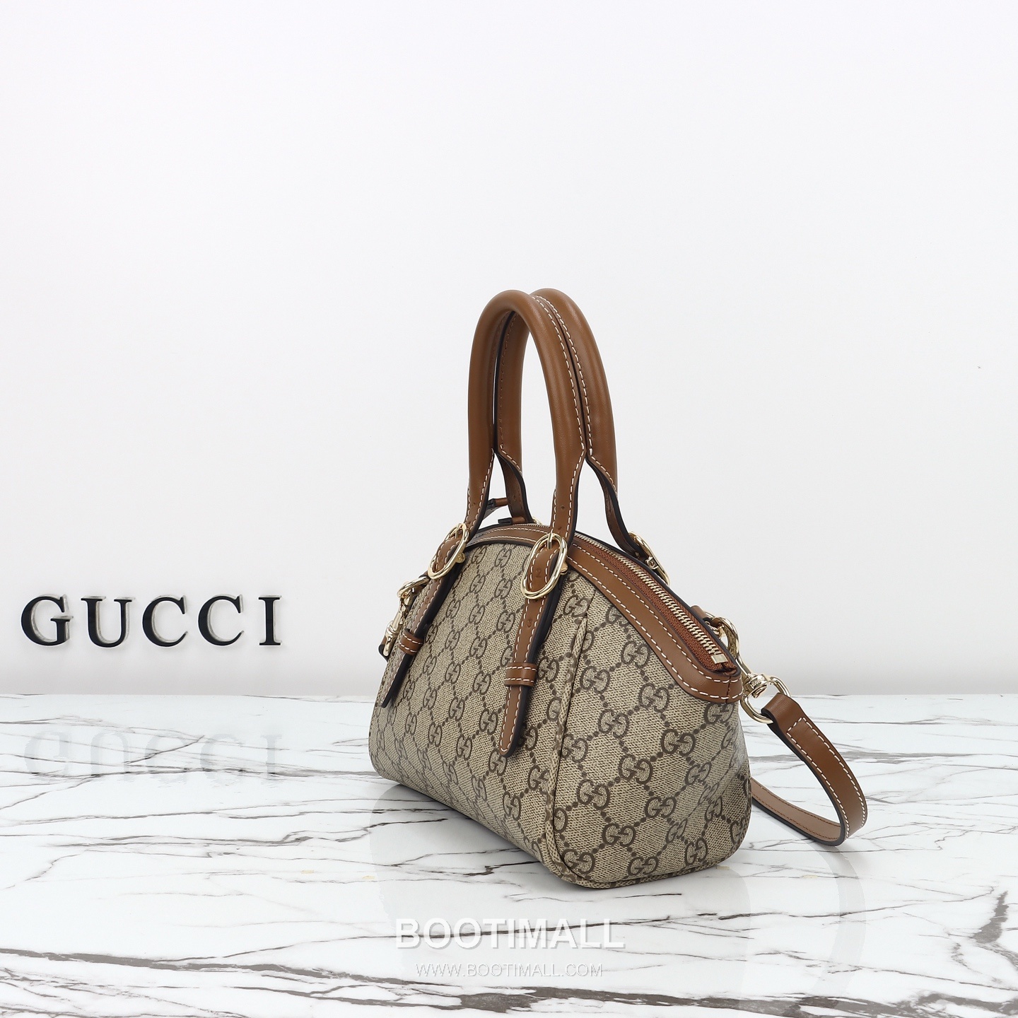 Gucci Ophidia Medium Beige Brown GG Supreme Canvas Leather Shoulder Bag 구찌 오피디아 미디엄 839005 베이지 브라운 GG 수프림 캔버스 레더 숄더백 31cm 2