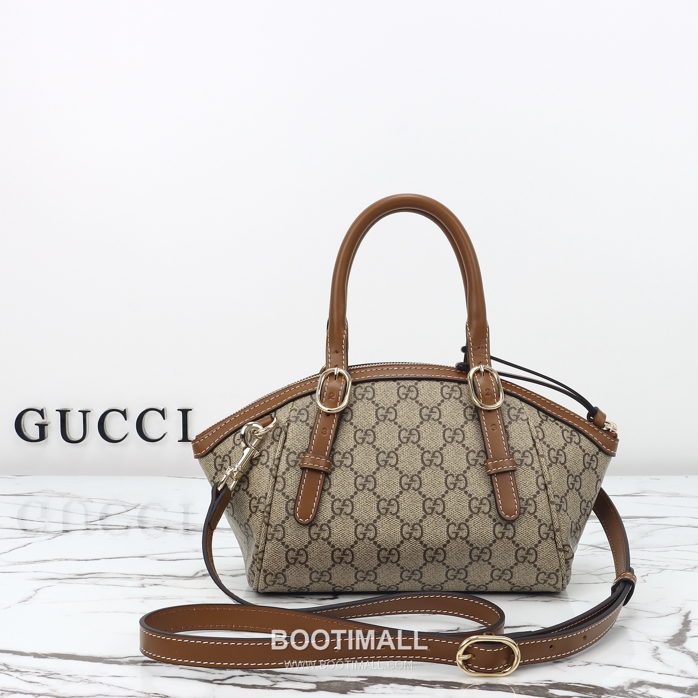 Gucci Ophidia Medium Beige Brown GG Supreme Canvas Leather Shoulder Bag 구찌 오피디아 미디엄 839005 베이지 브라운 GG 수프림 캔버스 레더 숄더백 31cm 3