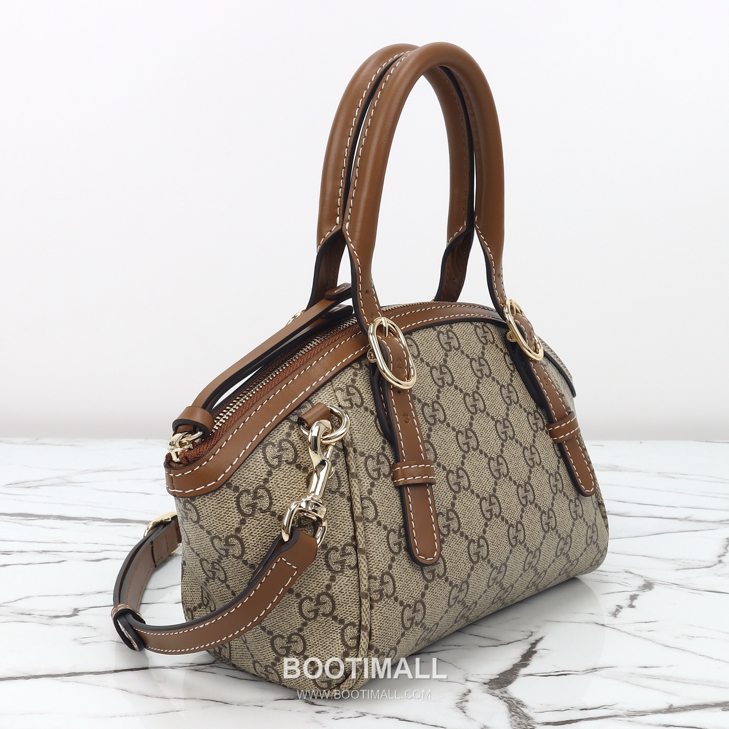 Gucci Ophidia Medium Beige Brown GG Supreme Canvas Leather Shoulder Bag 구찌 오피디아 미디엄 839005 베이지 브라운 GG 수프림 캔버스 레더 숄더백 31cm 5