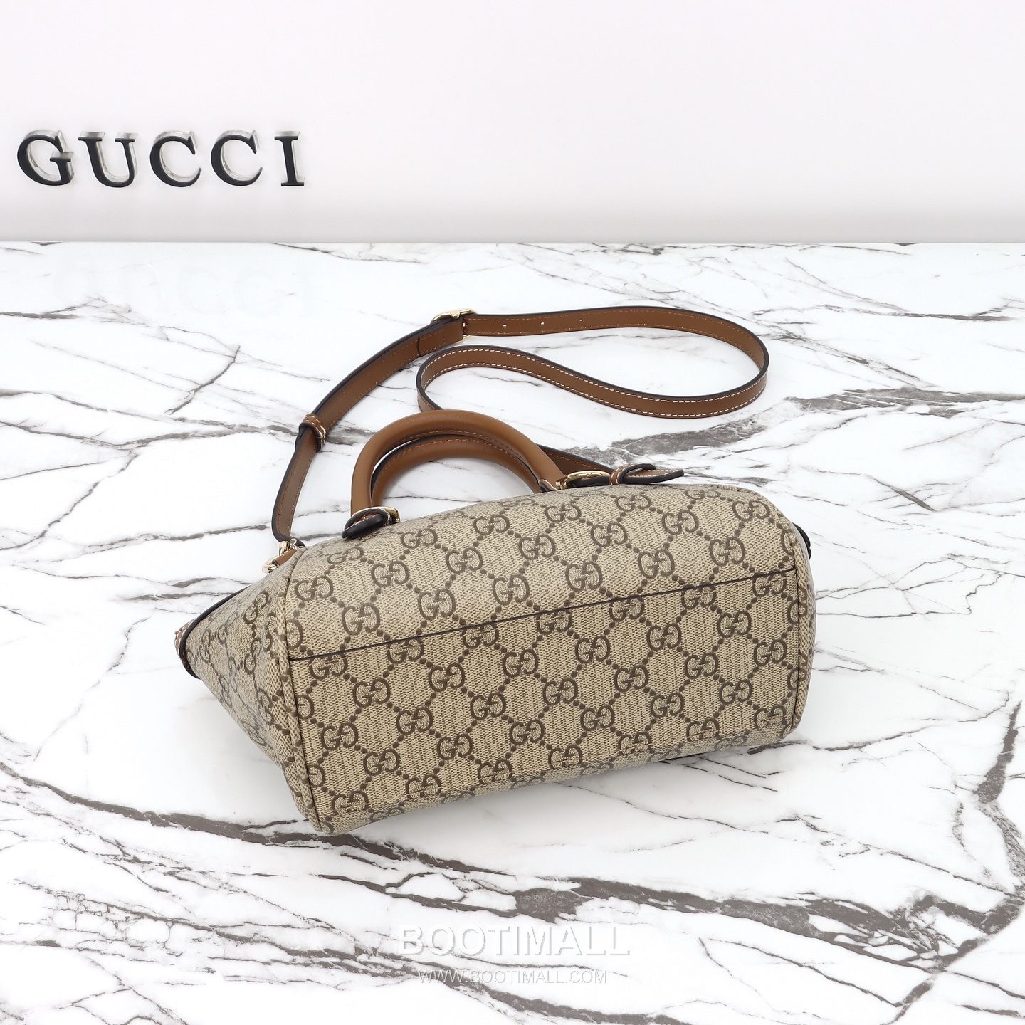 Gucci Ophidia Medium Beige Brown GG Supreme Canvas Leather Shoulder Bag 구찌 오피디아 미디엄 839005 베이지 브라운 GG 수프림 캔버스 레더 숄더백 31cm 8