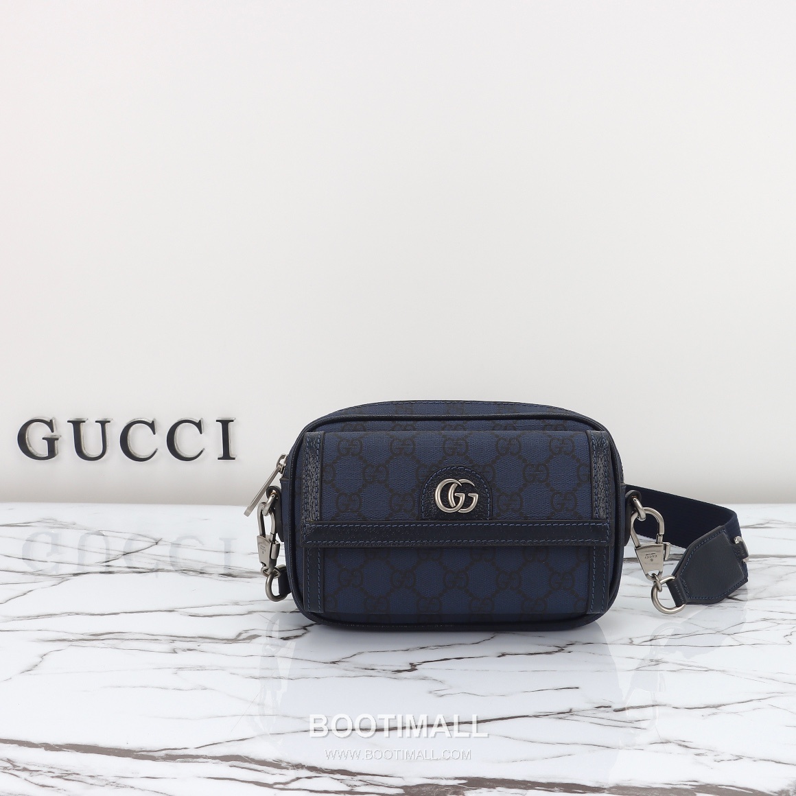 Gucci 746308 Deep Blue Leather Crossbody Bag 구찌 746308 딥블루 레더 크로스백 20cm 1