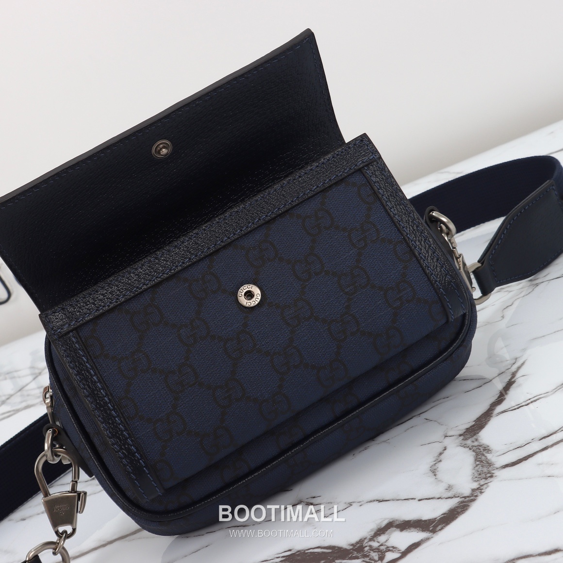 Gucci 746308 Deep Blue Leather Crossbody Bag 구찌 746308 딥블루 레더 크로스백 20cm 7